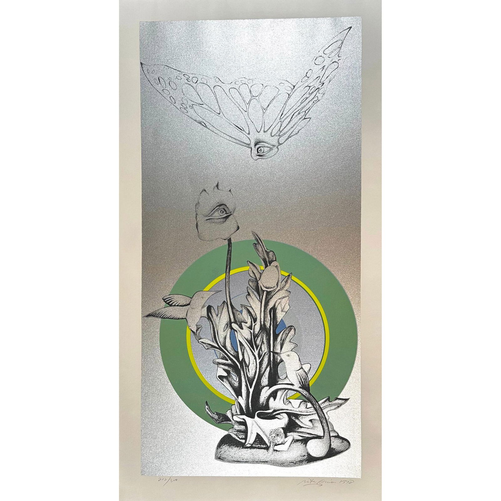 Rita Simon(1938-), Screenprint, Chance Encounter, signed (1 of 4)