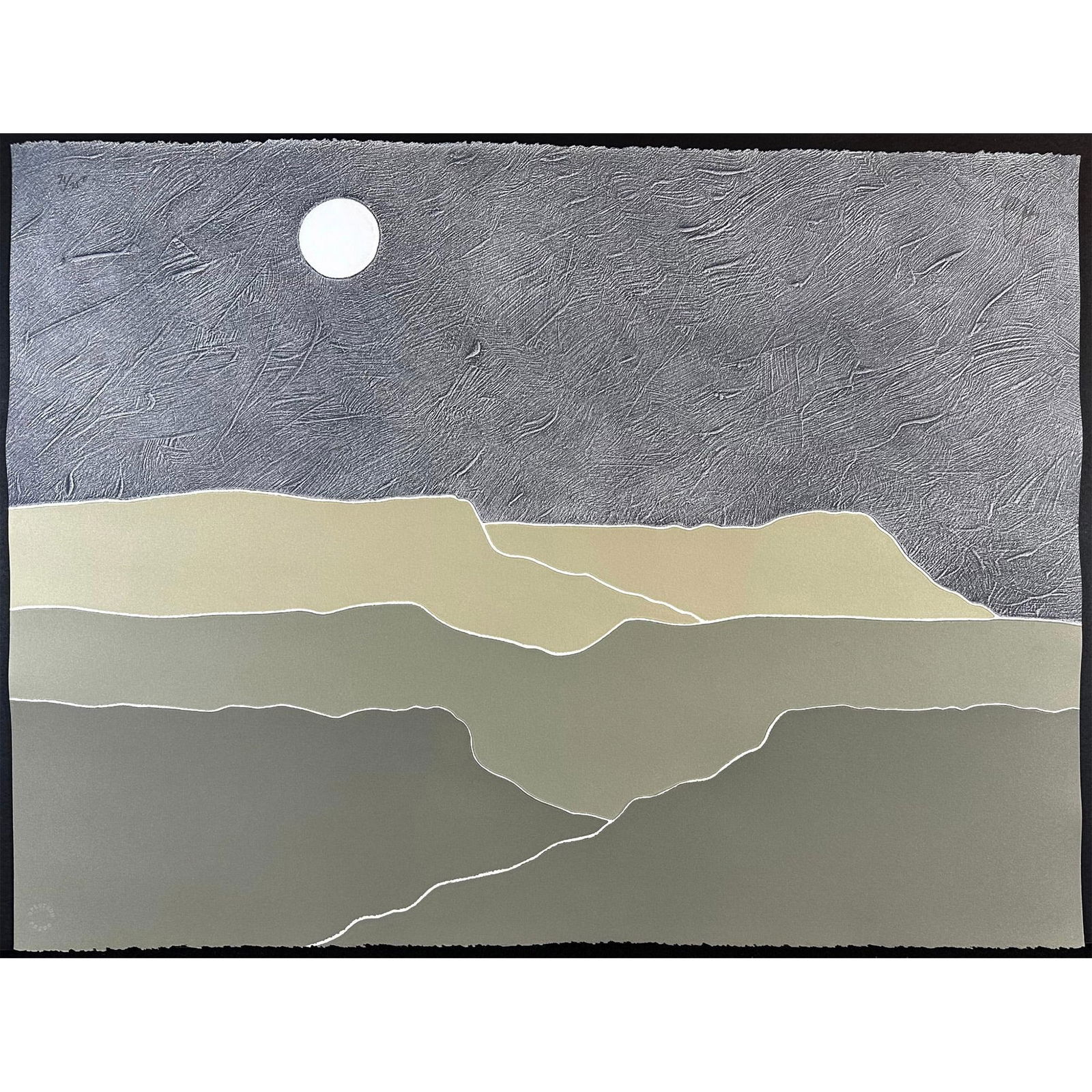Peter Keefer (1933-) Serigraph, Taos Dusk, Signed (1 of 3)