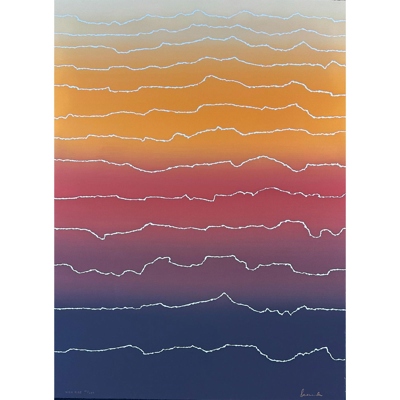 Arthur Seconda (1927-2022) Screenprint, High Rise Signed (1 of 3)