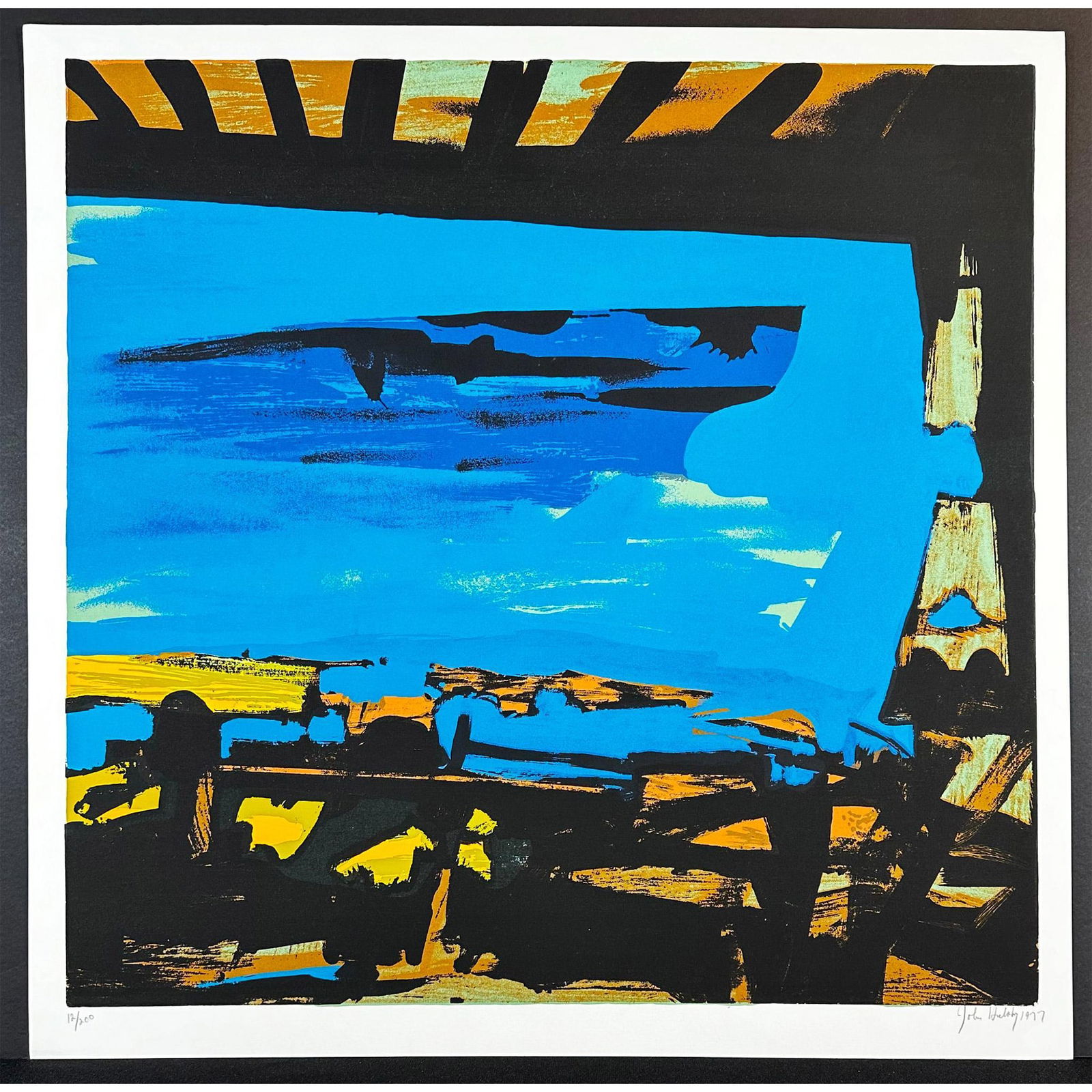 John Hultberg (1922-2005) Serigraph, Sinking Ship signed (1 of 4)