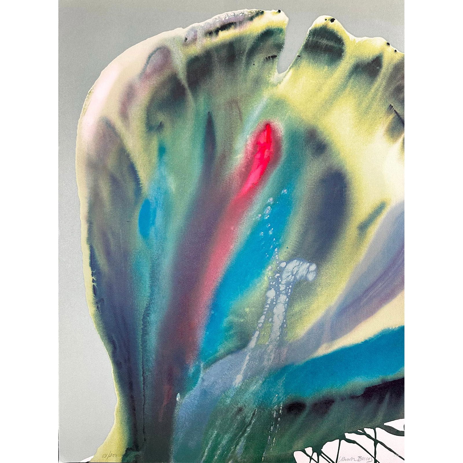 Lamar Briggs (1935-2015) Screenprint, Flower Coasas II, Signed (1 of 3)