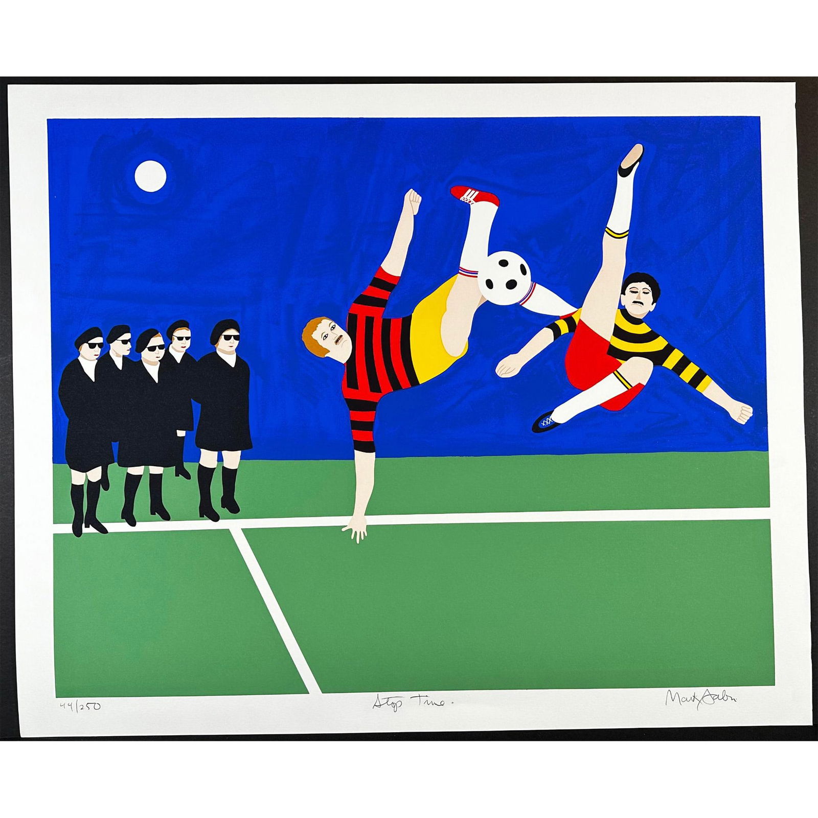 Mark Sabin (1936-) Screenprint, Stop Time Signed (1 of 5)