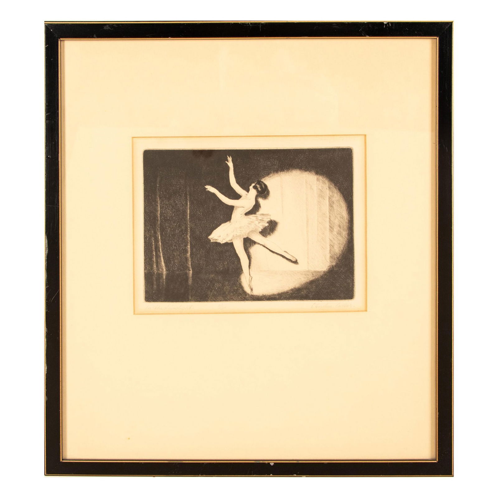 E. Gordon-Carter, Original Drypoint Etching on Paper, Signed (1 of 5)