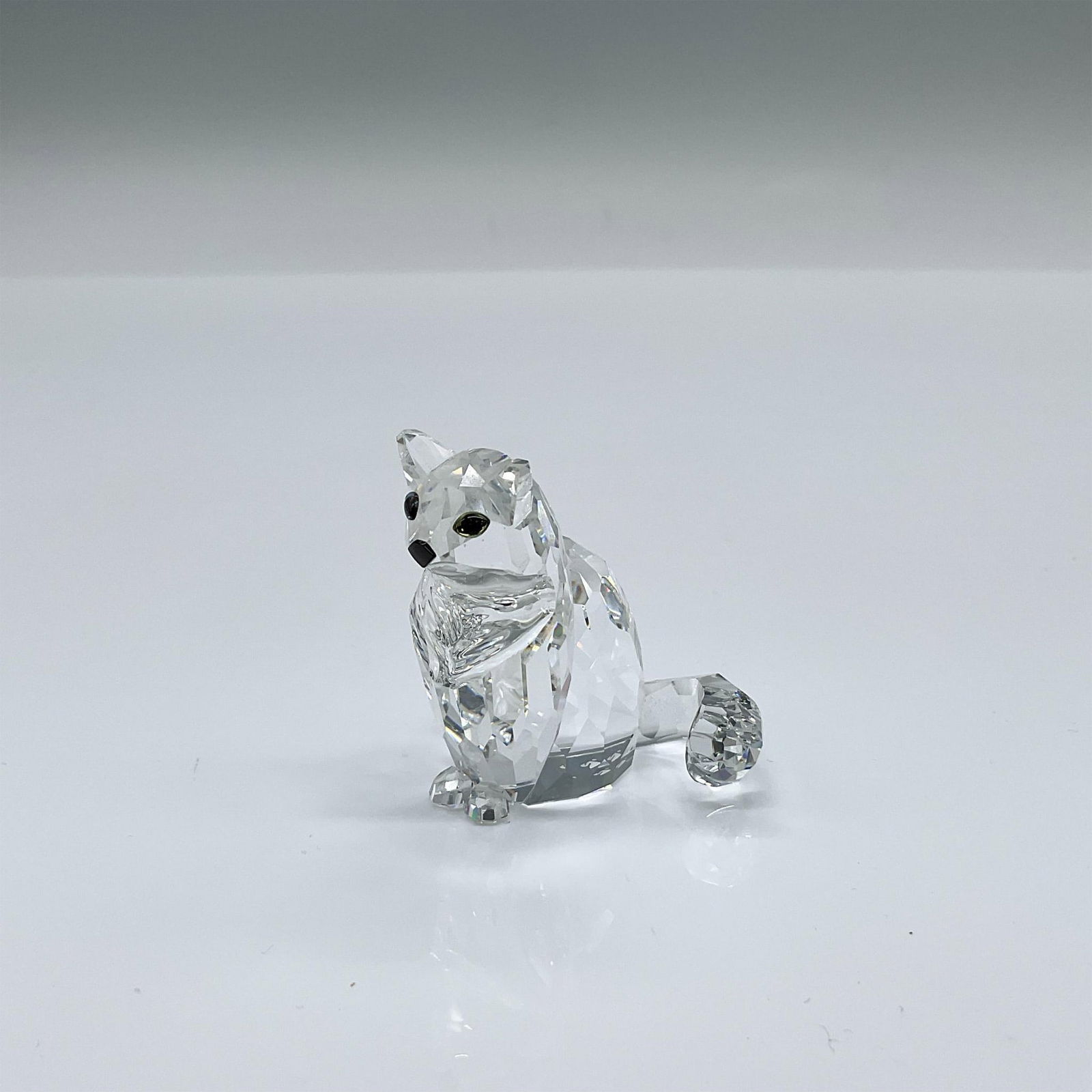 Swarovski Crystal Figurine, Cat Sitting (1 of 3)