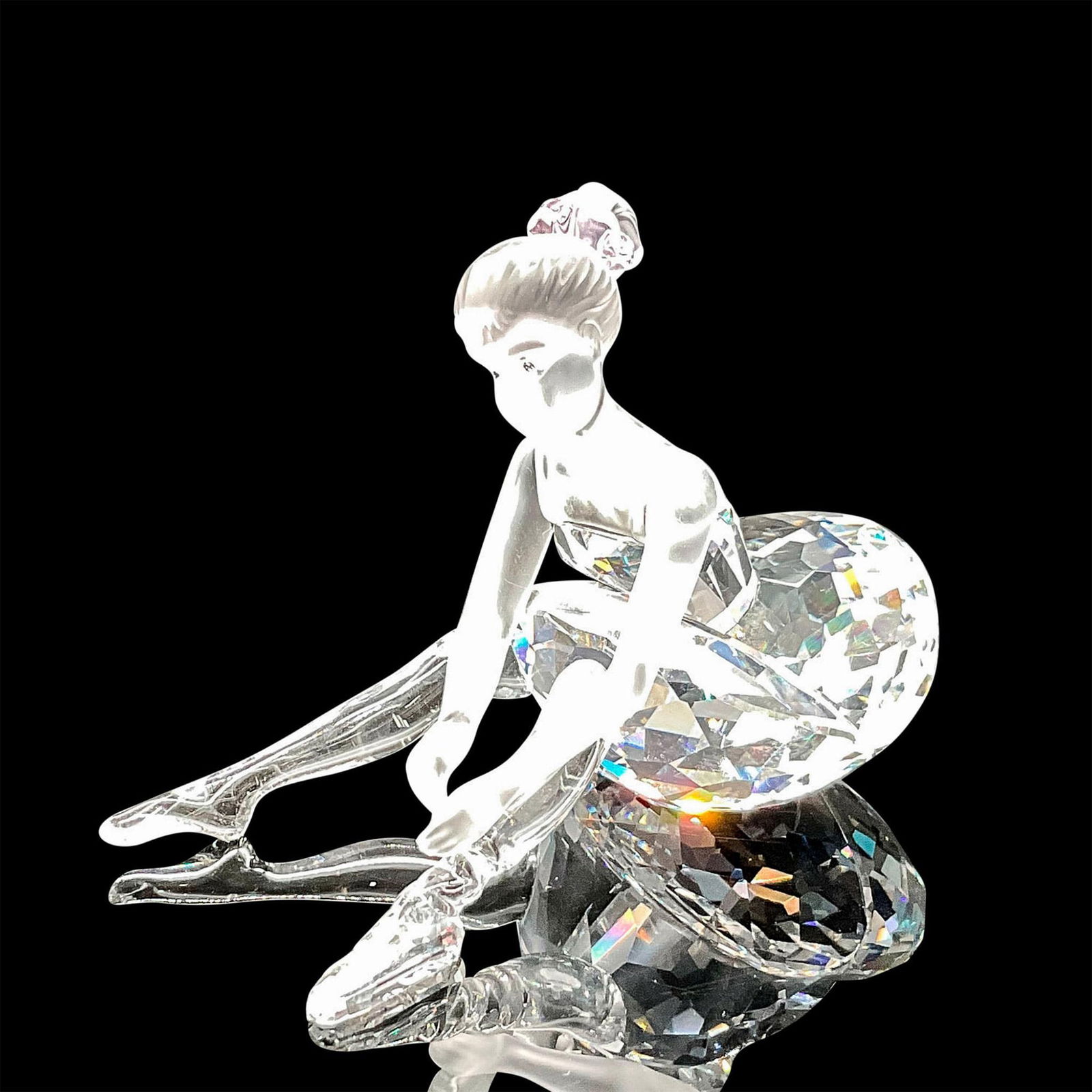 Swarovski Silver Crystal Figurine, Young Ballerina (1 of 4)
