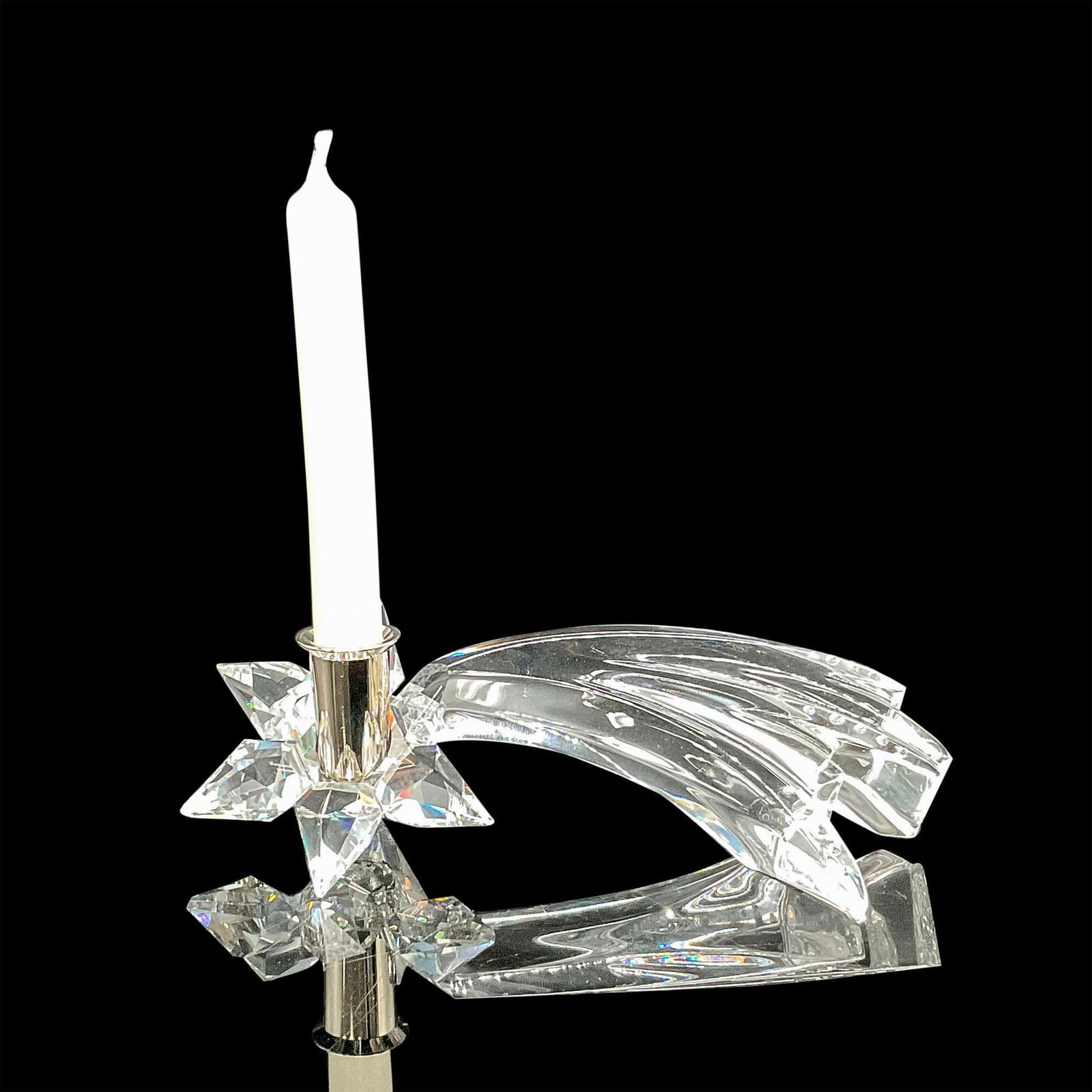 Swarovski Silver Crystal Comet Candleholder (1 of 4)