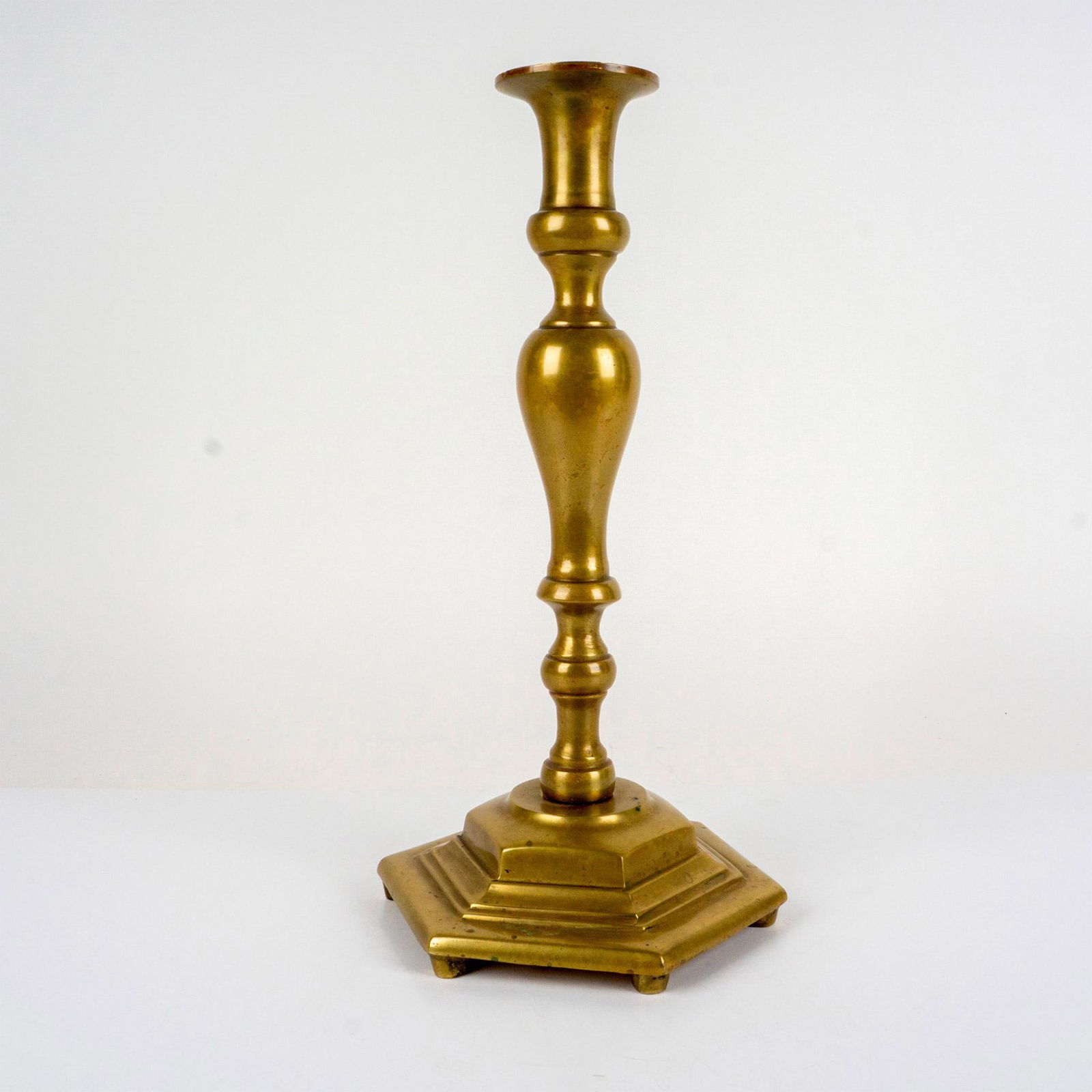 Vintage Oversize Brass Candlestick Holder (1 of 4)