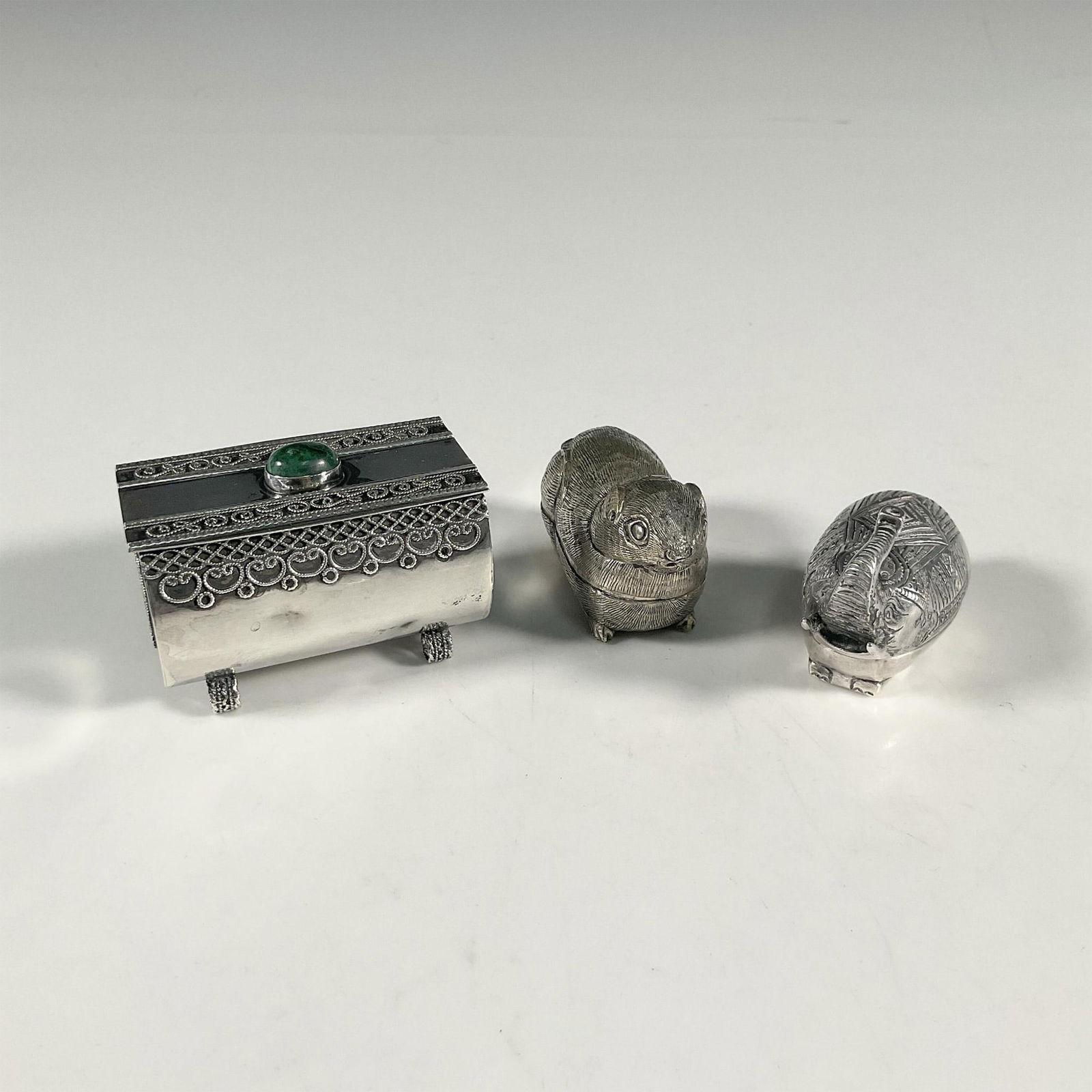 3pc Middle Eastern Silver Miniature Collectibles (1 of 4)