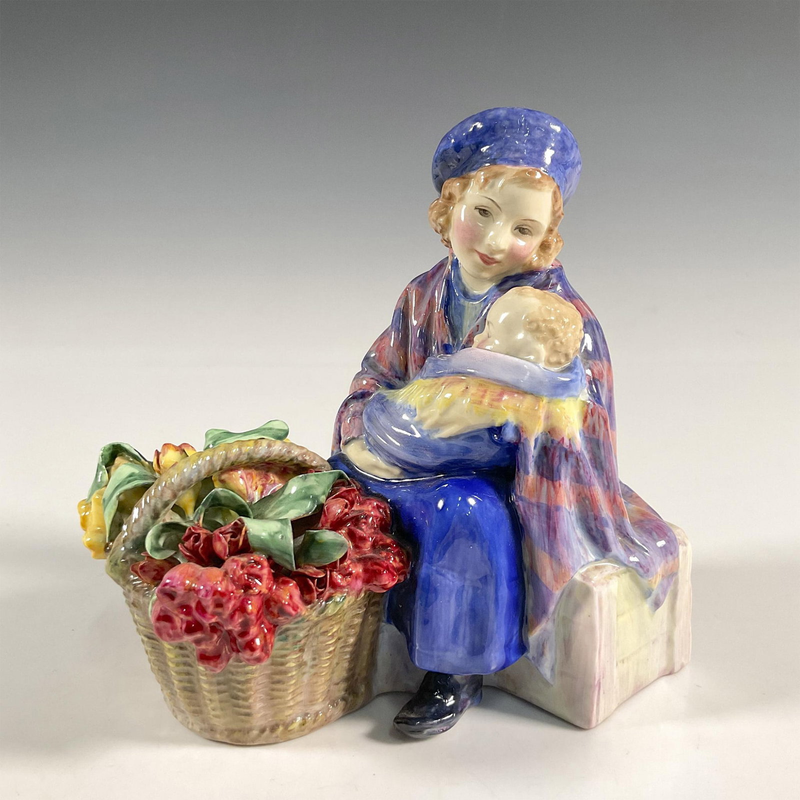 Curly Knob HN1627 - Royal Doulton Figurine: Artist: Leslie Harradine Issued: 1934 - 1949 Dimensions: 6"H Manufacturer: Royal Doulton Country of Origin: England