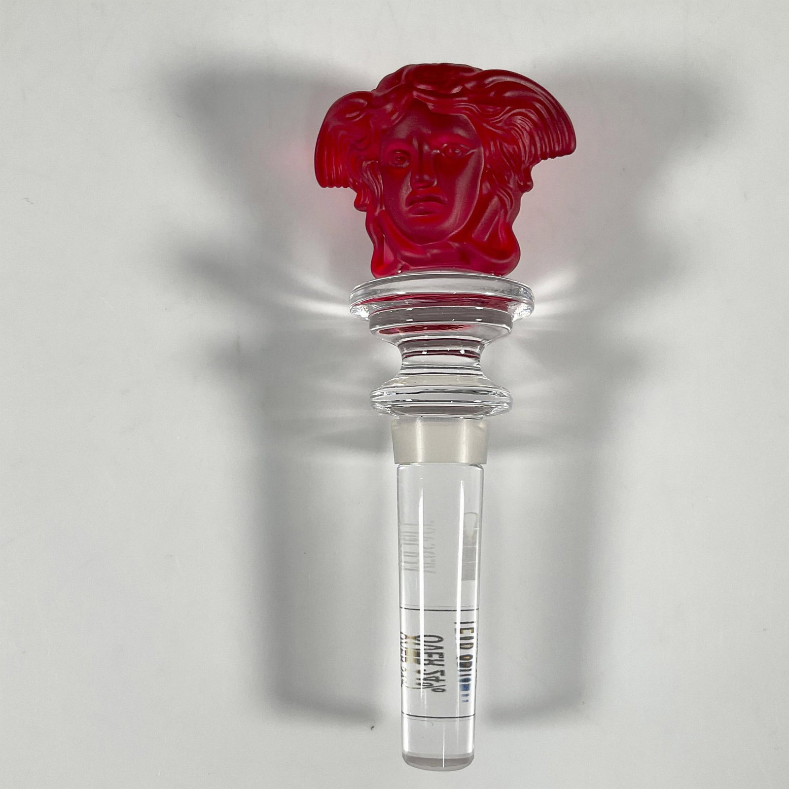 Rosenthal Versace Red Glass Medusa Stopper (1 of 3)