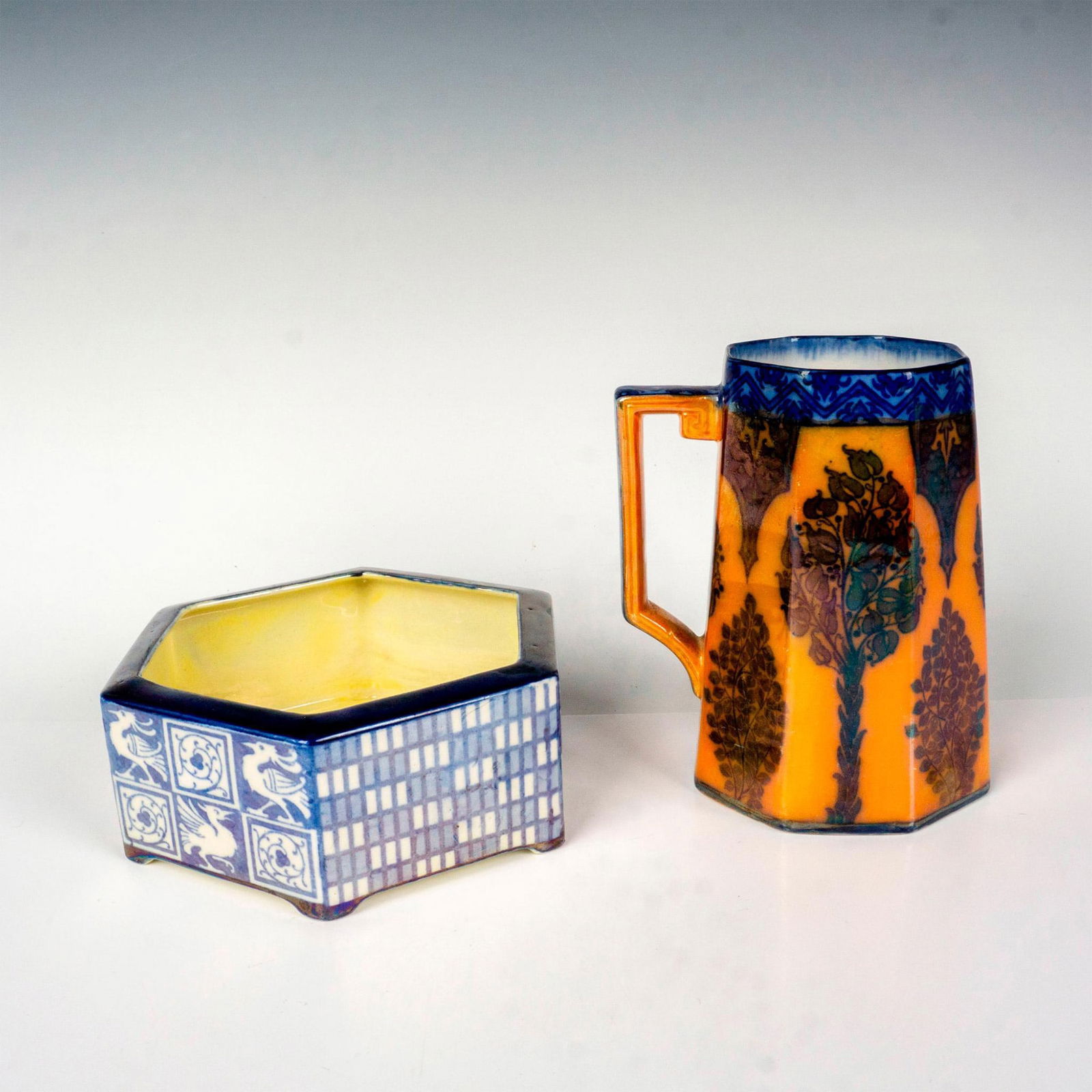 2pc Royal Doulton Decorative Box and Tankard (1 of 3)