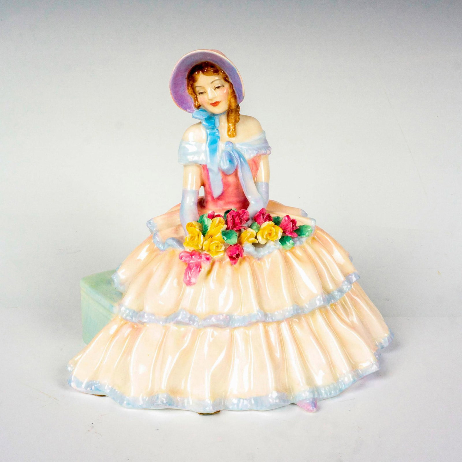 Daydreams - HN1731 - Royal Doulton Figurine: Artist: Leslie Harradine Issued: 1935 - 1996 Dimensions: 5.75"H Manufacturer: Royal Doulton Country of Origin: England