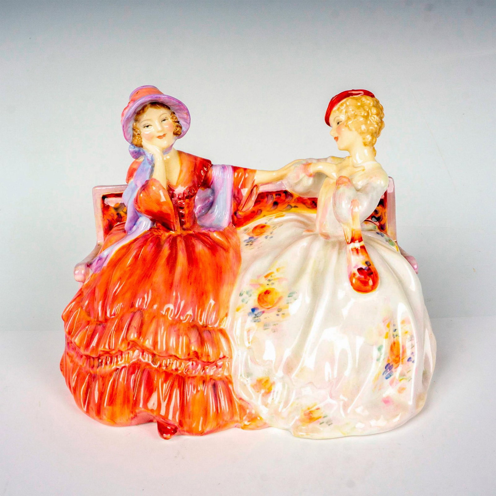 Gossips - HN2025 - Royal Doulton Figurine: Artist: Leslie Harradine Issued: 1949 - 1967 Dimensions: 5.5"H Manufacturer: Royal Doulton Country of Origin: England