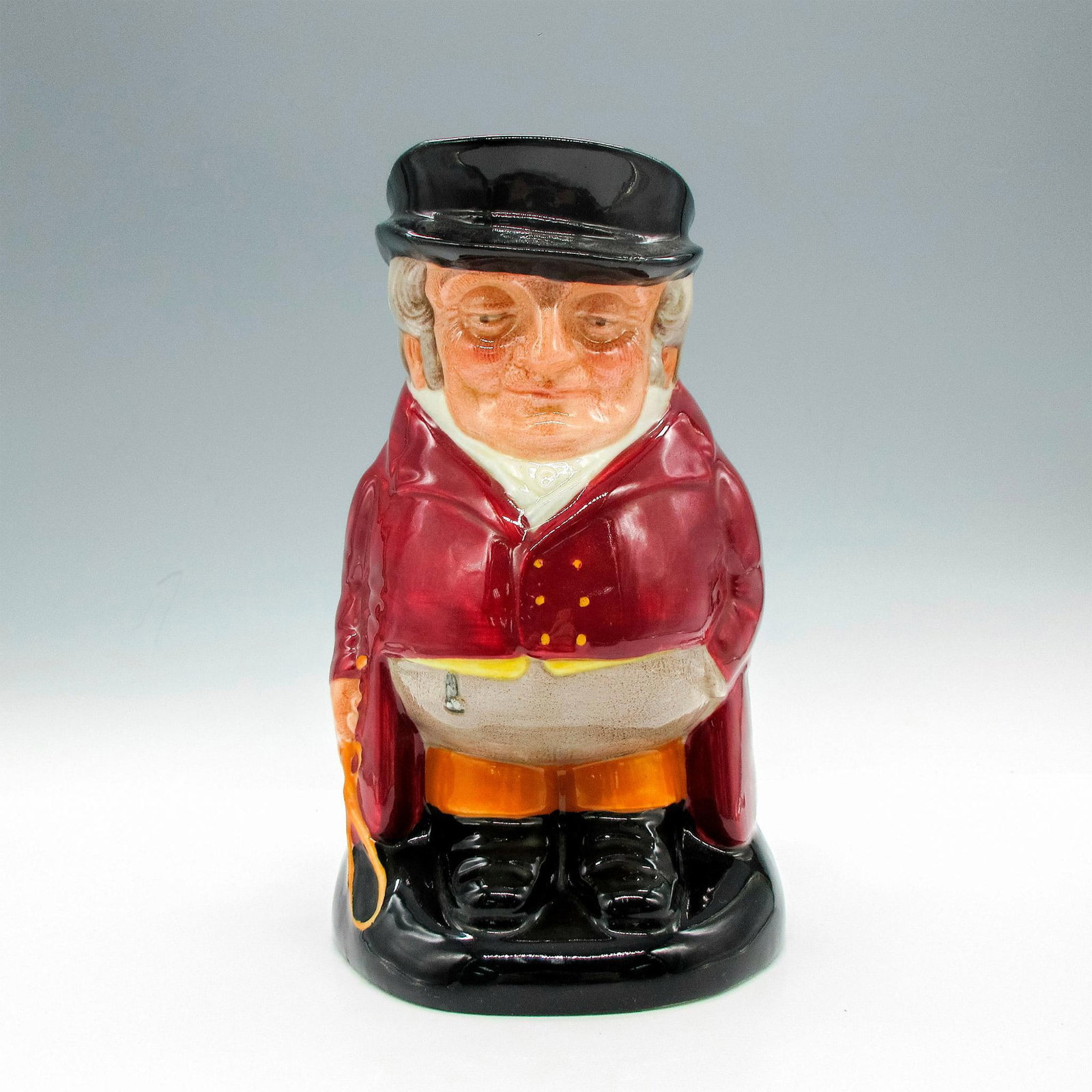 Huntsman Large Var 5 - Royal Doulton Toby Jug: Artist: Harry Fenton Issued: 1950-1991 Dimensions: 6"L x 4"W x 7"H Manufacturer: Royal Doulton Country of Origin: England