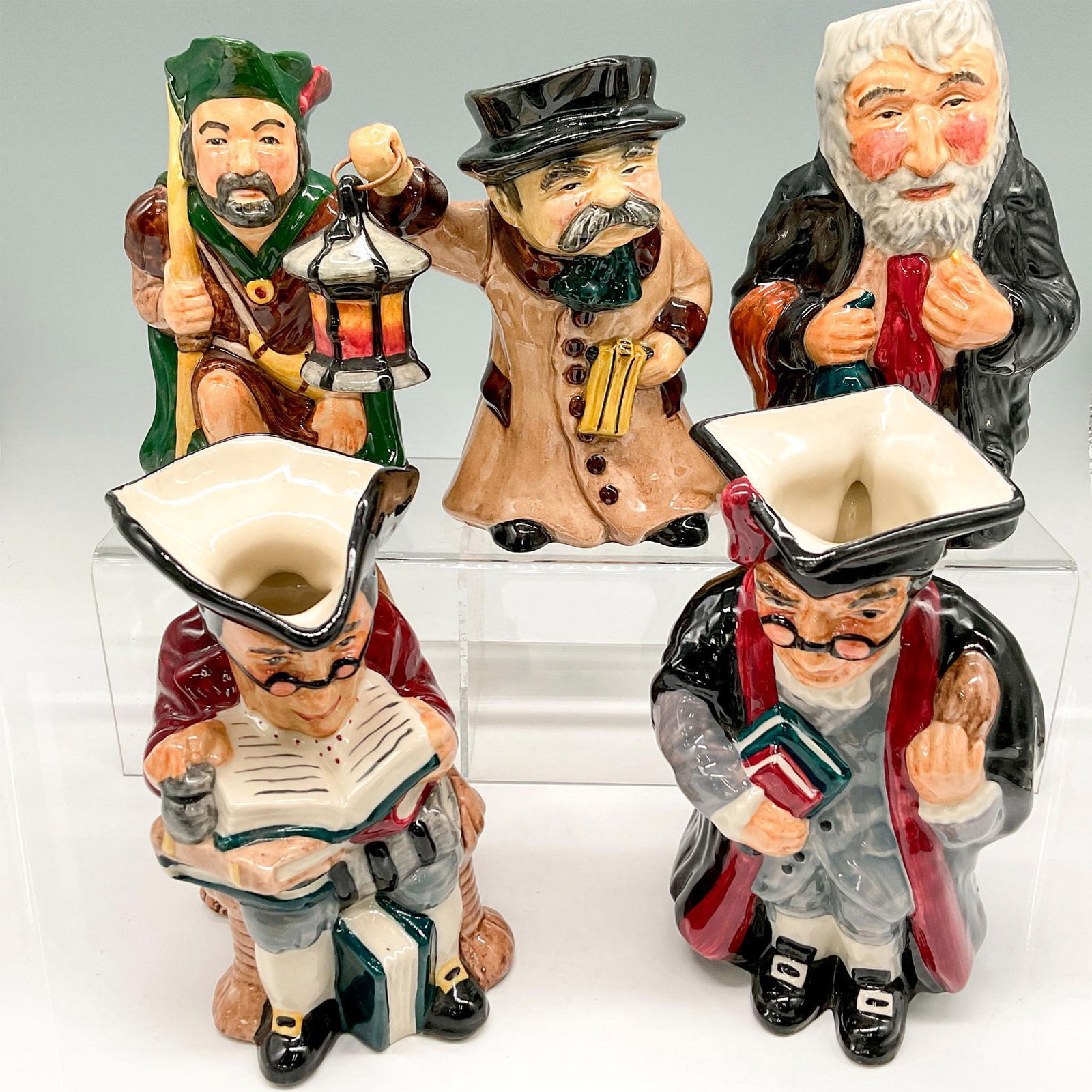 5pc Roy Kirkham Pottery Staffordshire Toby Jugs (1 of 3)