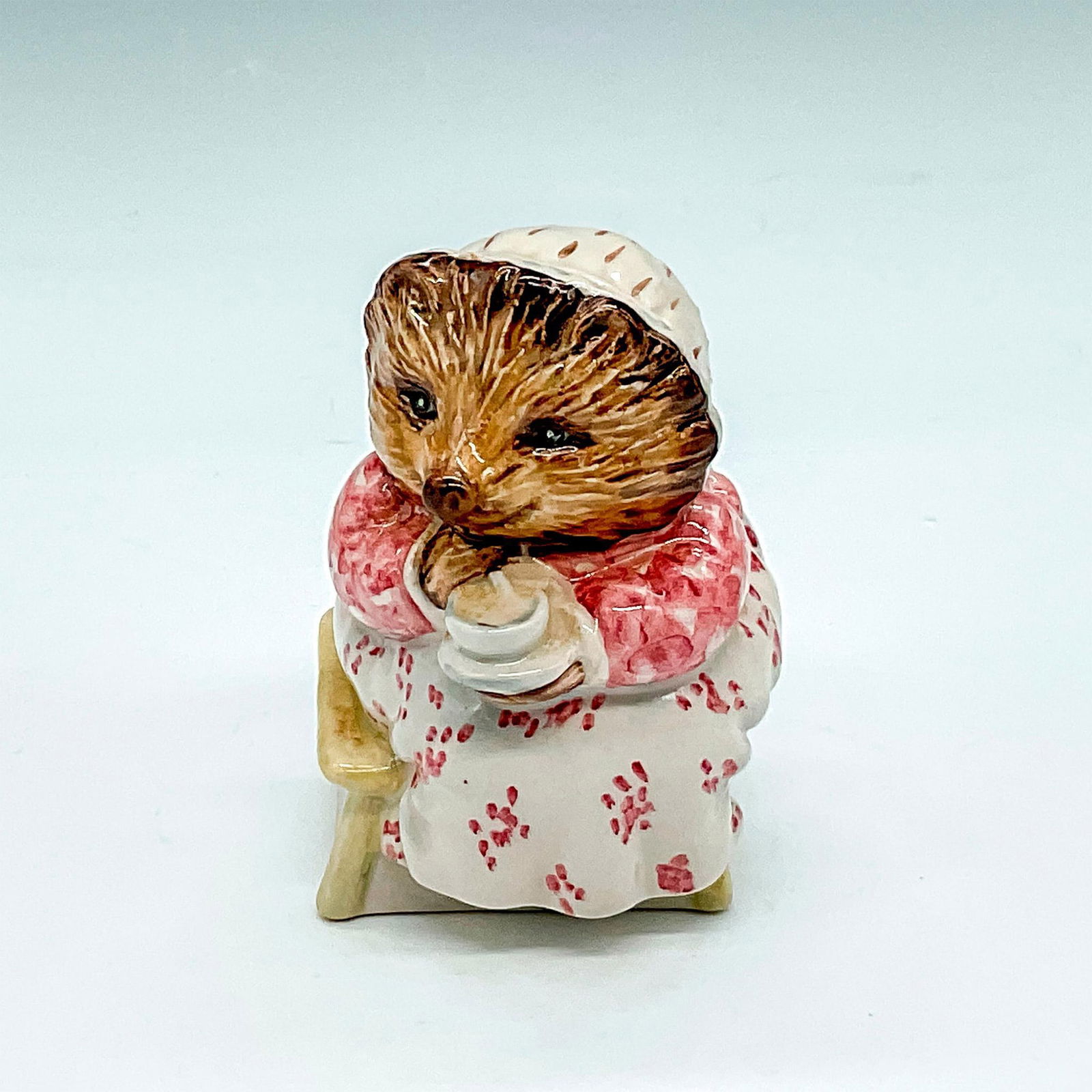 Beswick Beatrix Potter Figurine, Mrs. Tiggy Winkle Takes Tea (1 of 3)