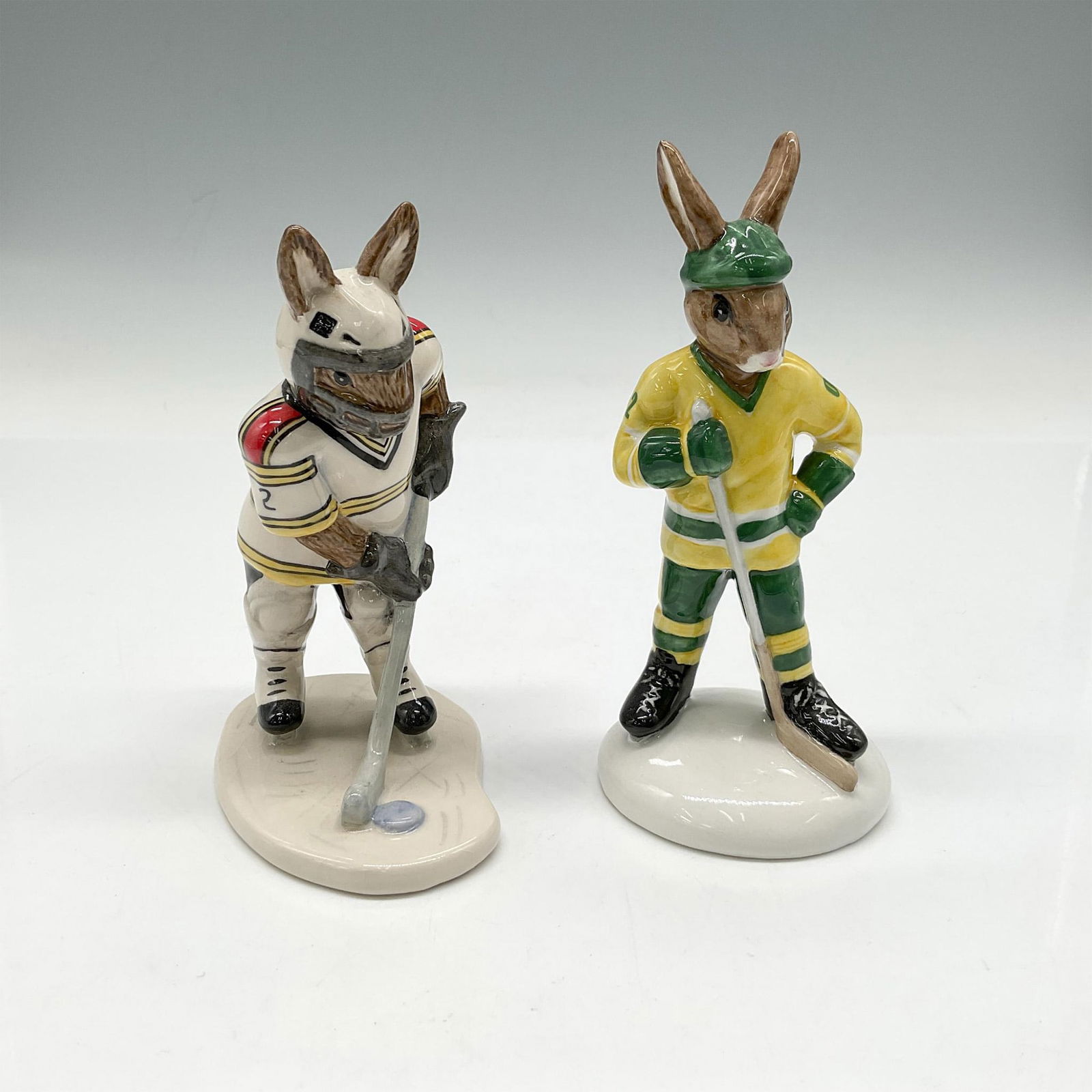2pc Royal Doulton Bunnykins, Pastimes DB445 + DB282 (1 of 3)
