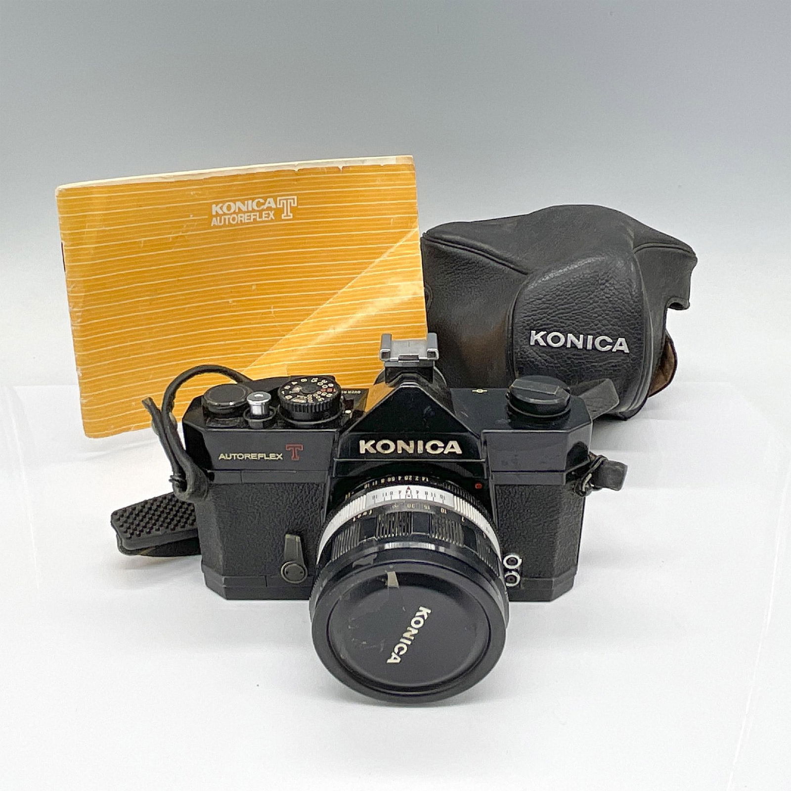 Pair Of Classic Japanese Pentax Slr Cameras In Case