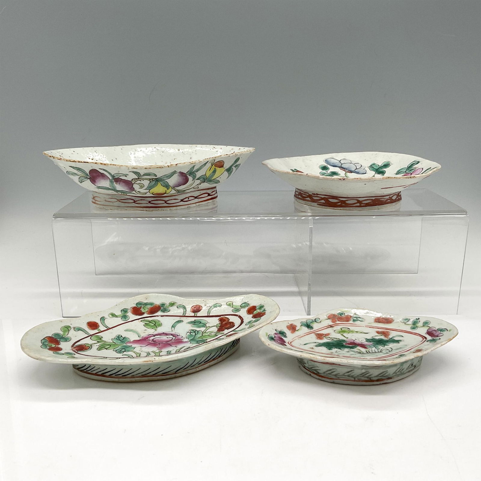 4pc Chinese Enameled Bowls (1 of 3)