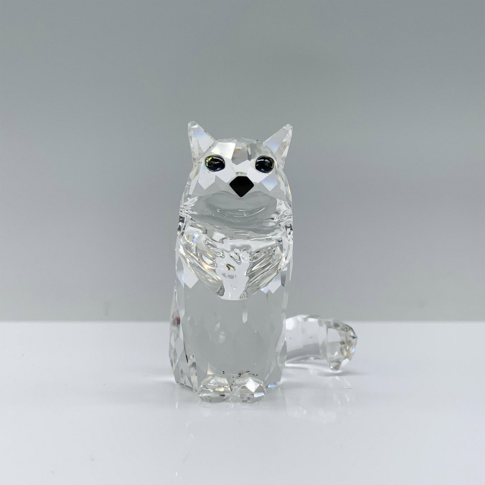 Swarovski Crystal Figurine, Sitting Cat 160799 (1 of 4)