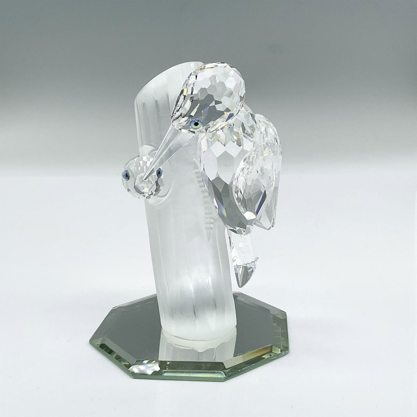 2pc Swarovski Crystal Figurine, Woodpeckers + Base (1 of 5)