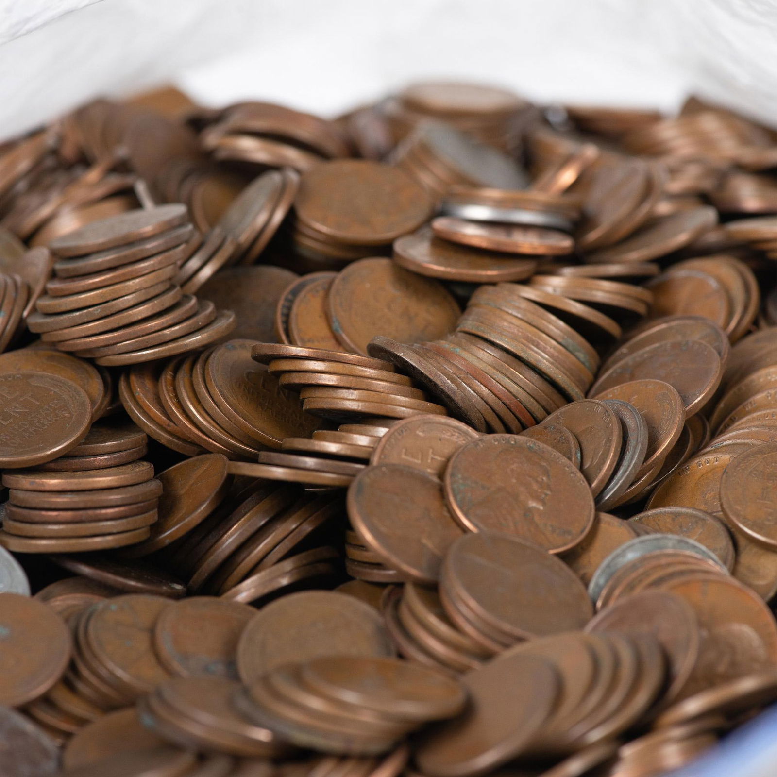 10LB BAG OF 1,500 UNSEARCHED LINCON WHEAT CENT COINS (1 of 9)
