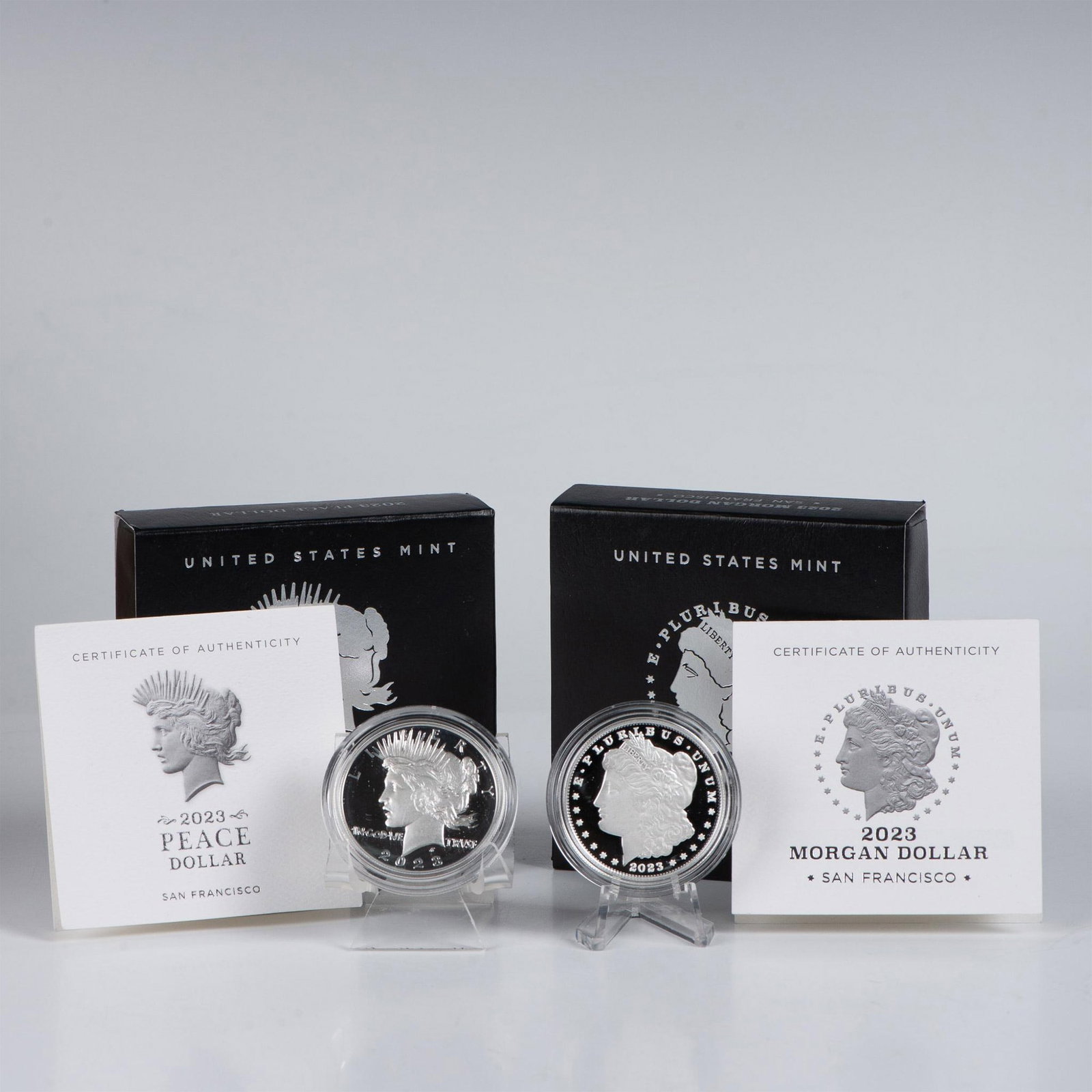 2023 US MINT SILVER PEACE DOLLAR AND SILVER MORGAN DOLLAR (1 of 5)