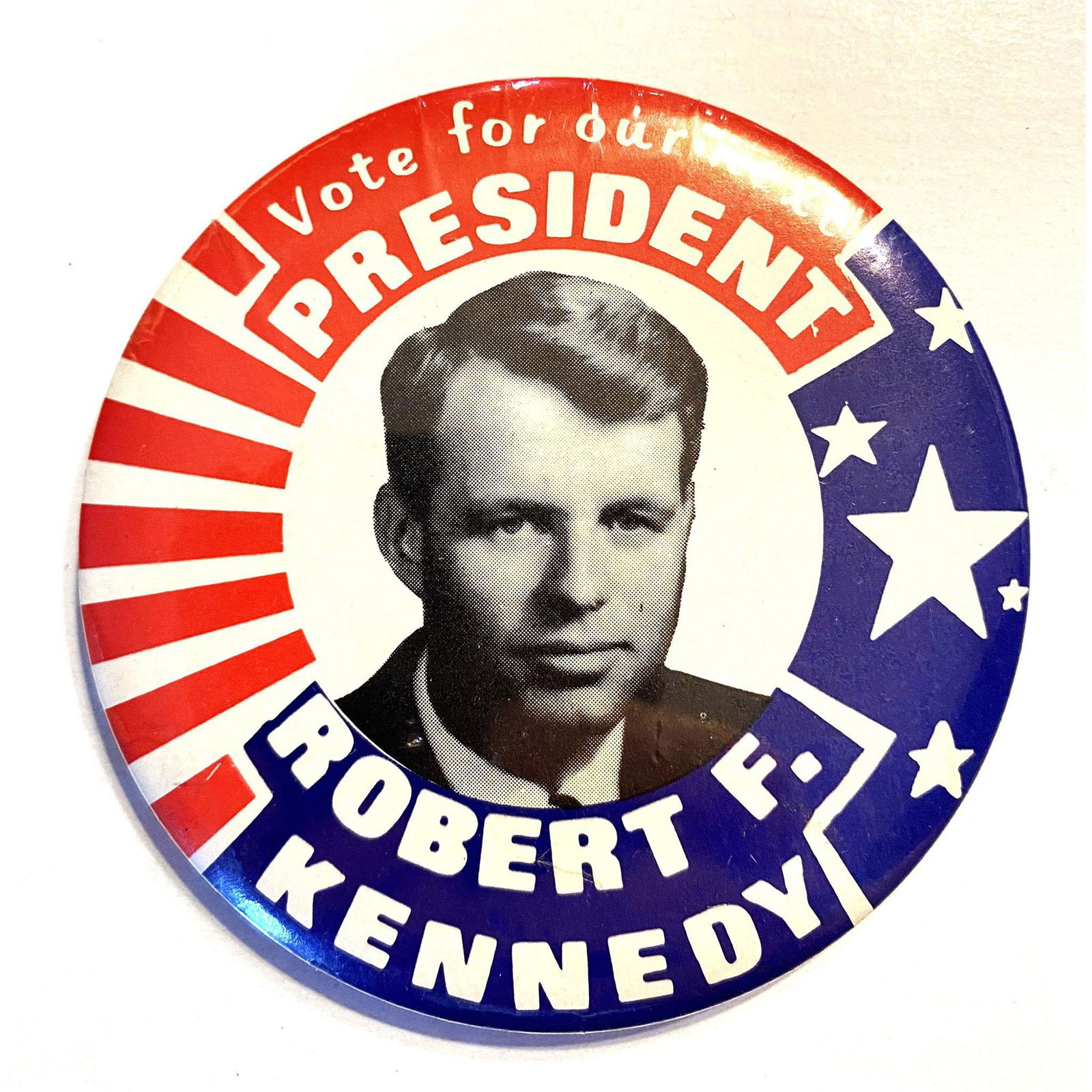A RARE political pin back button (1 of 2)