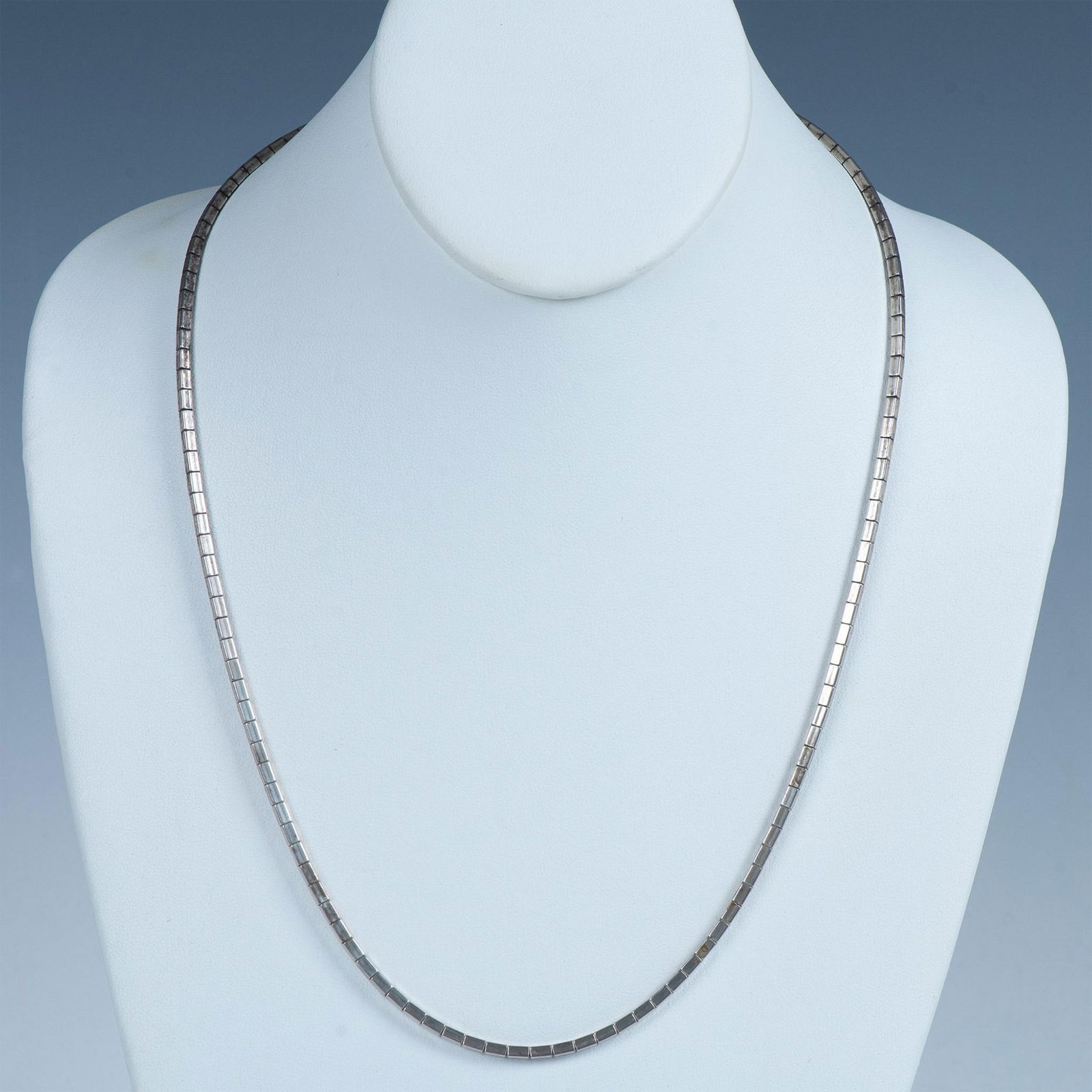 Sterling Silver Square Bead Necklace (1 of 4)