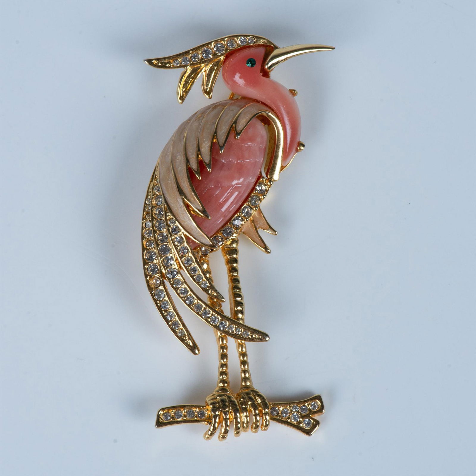 Hattie Carnegie Rhinestone Heron Bird Brooch (1 of 6)