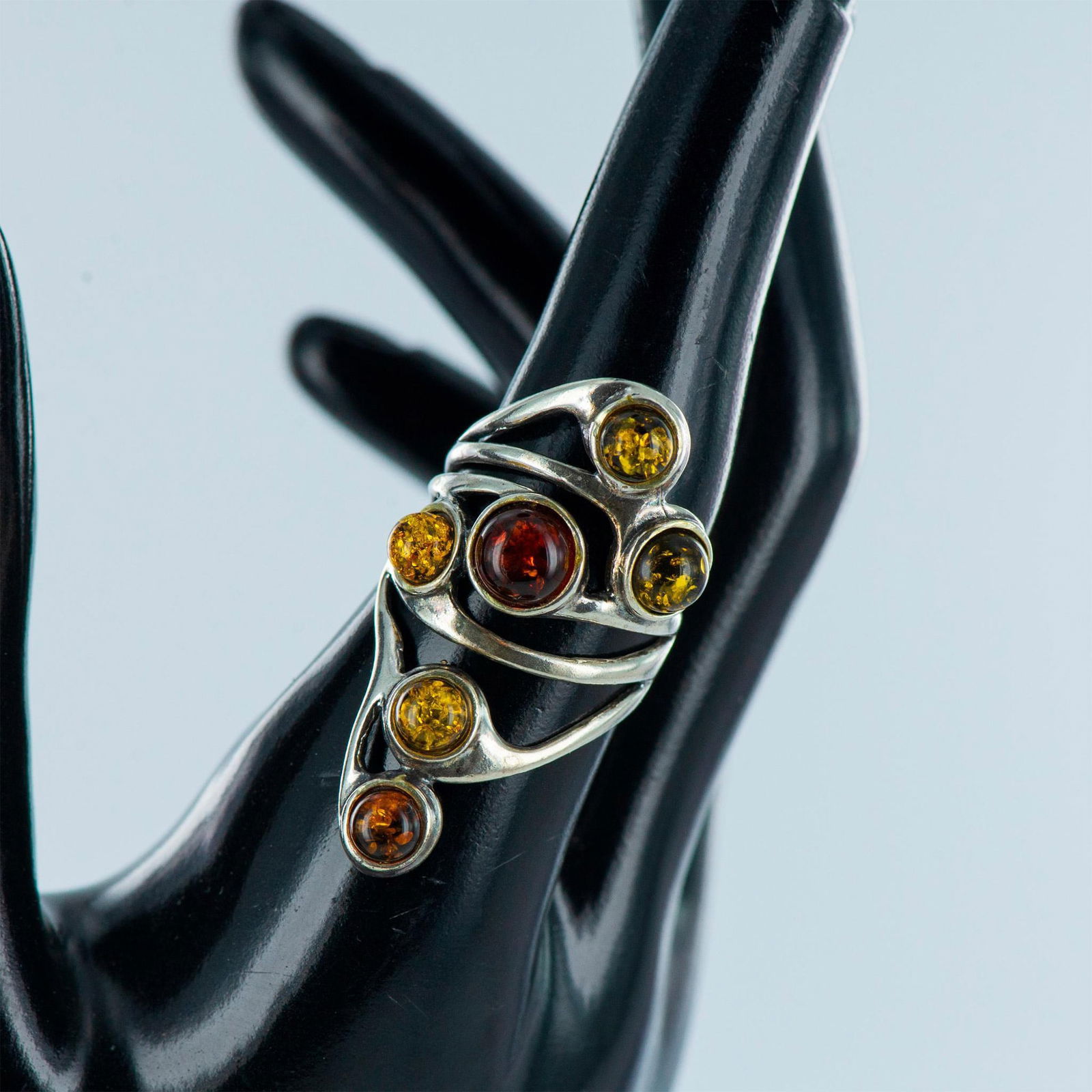 Sterling Silver and Amber Ring (1 of 10)