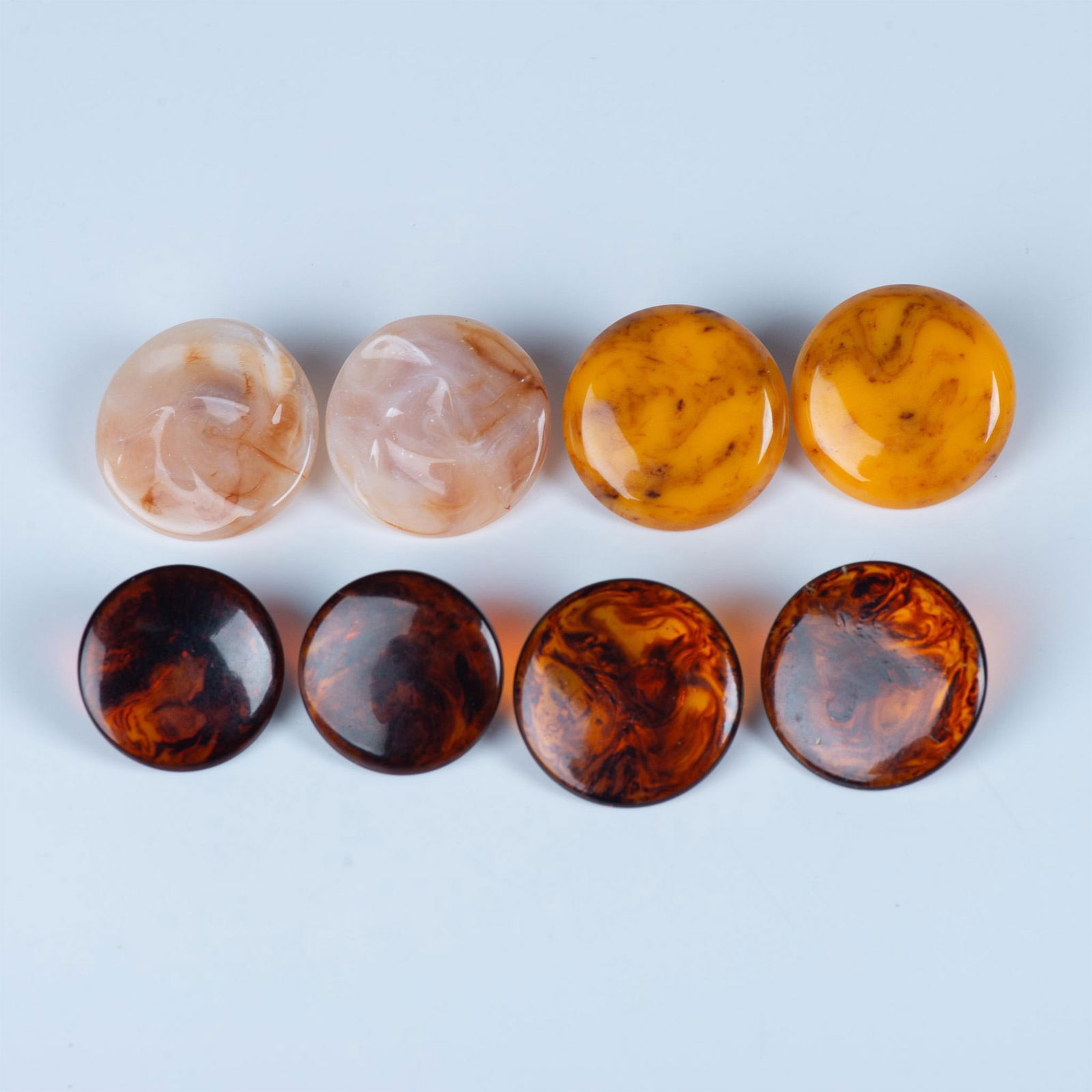 4 Pairs of Disc Earrings Screw/Clip Back (1 of 4)