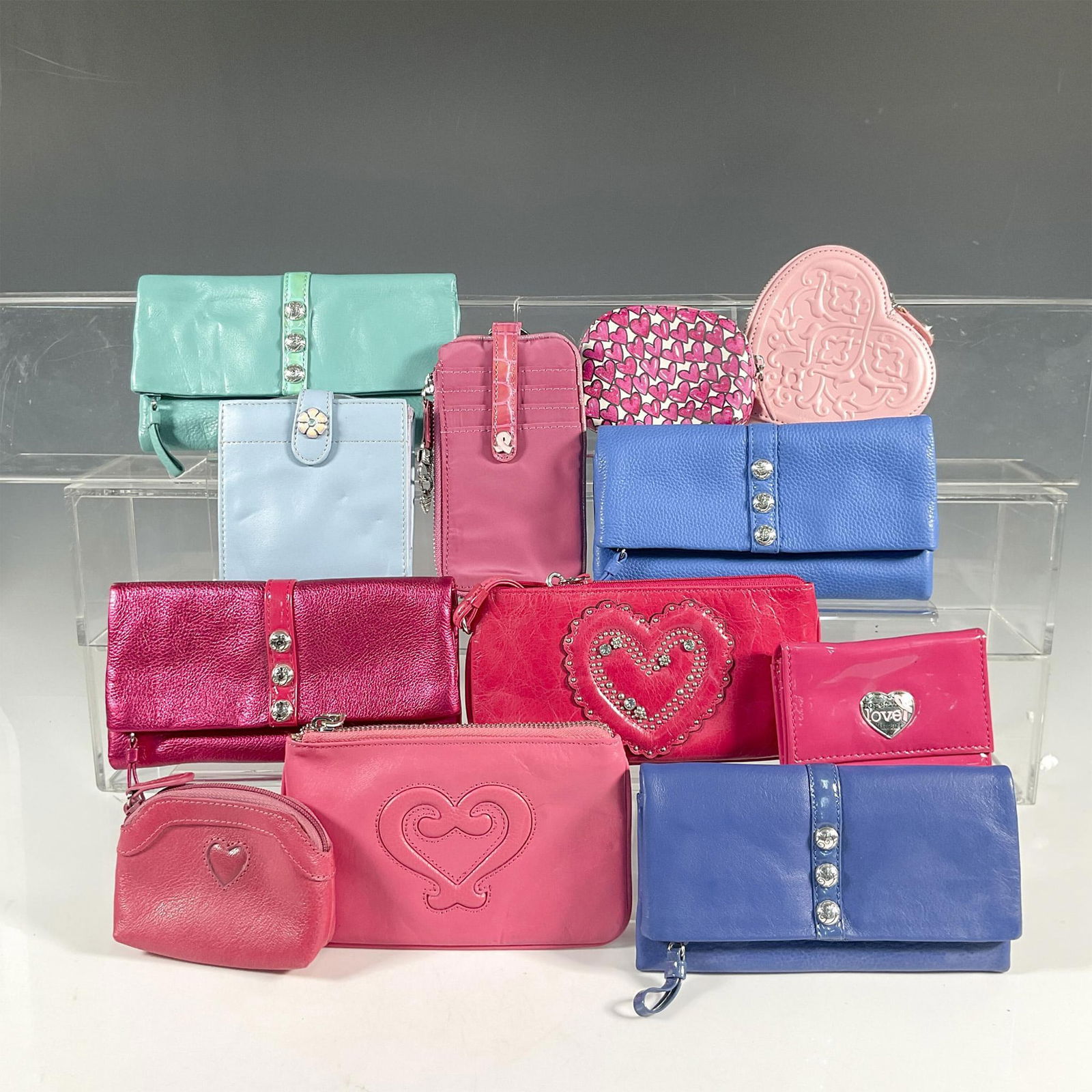 12pc Brighton Leather Wallets, Pouches, Various Colors (1 of 2)