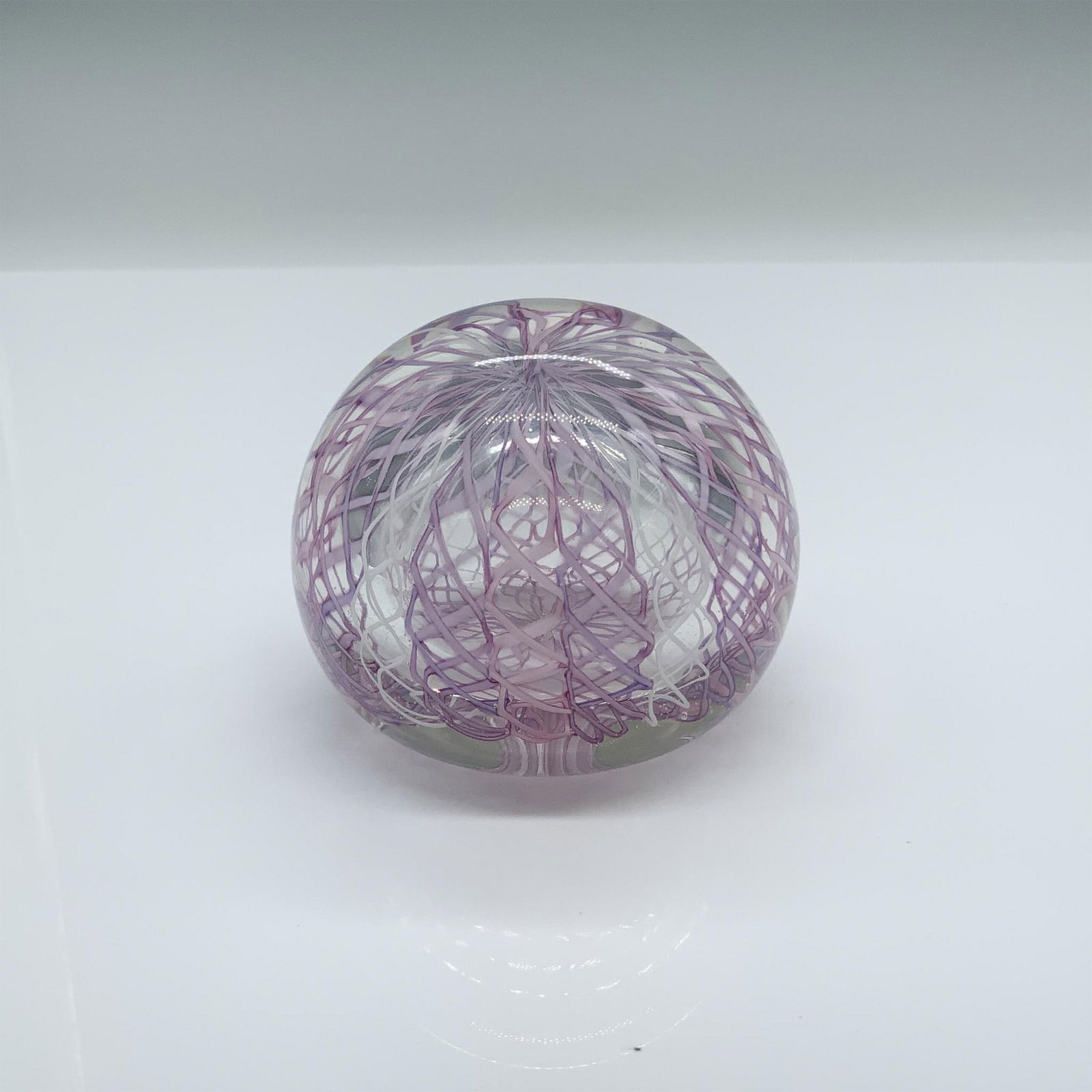 Ferro Murano Glass Pink Ribbon Paperweight (1 of 4)