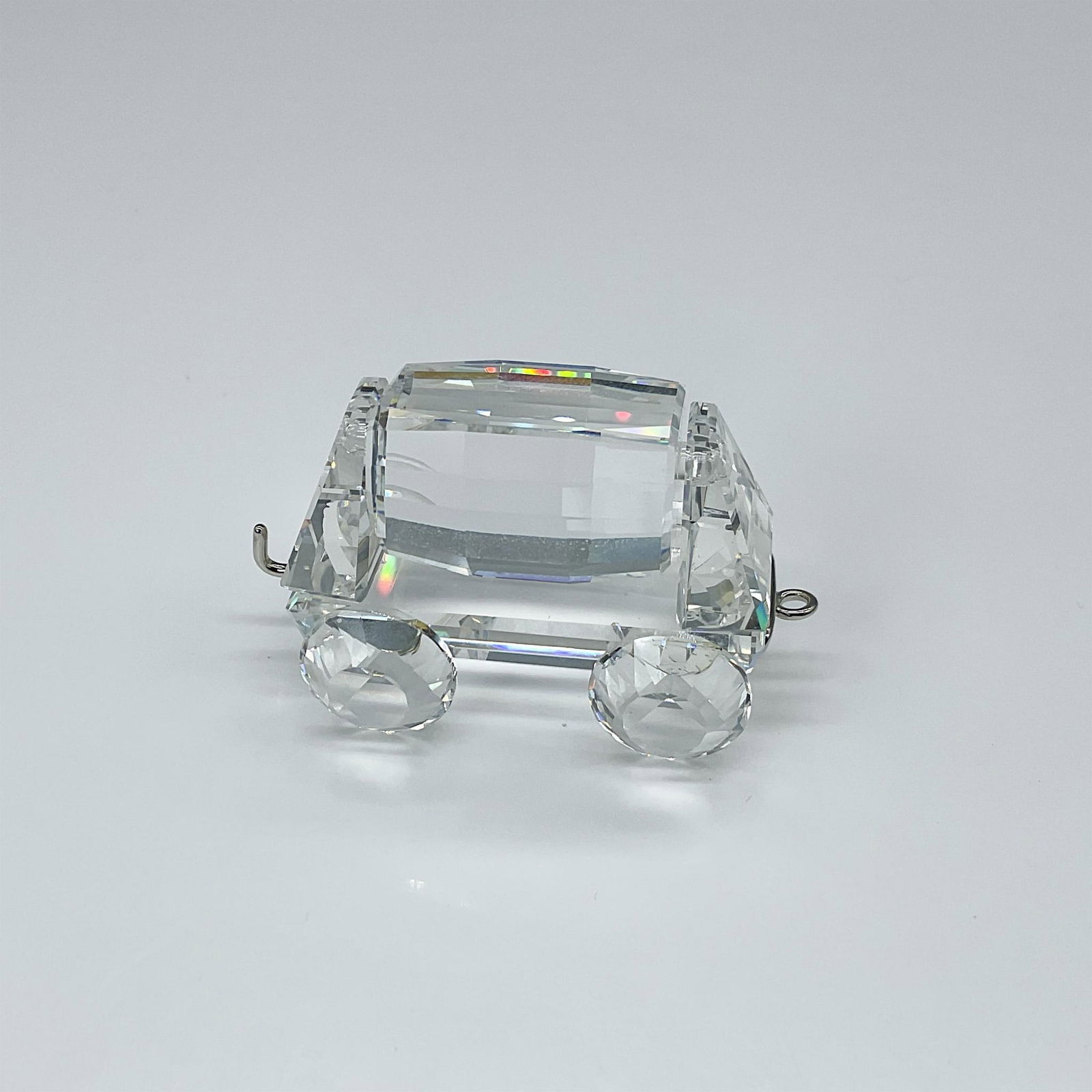 Swarovski Silver Crystal Figurine, Train Tipping Wagon (1 of 4)