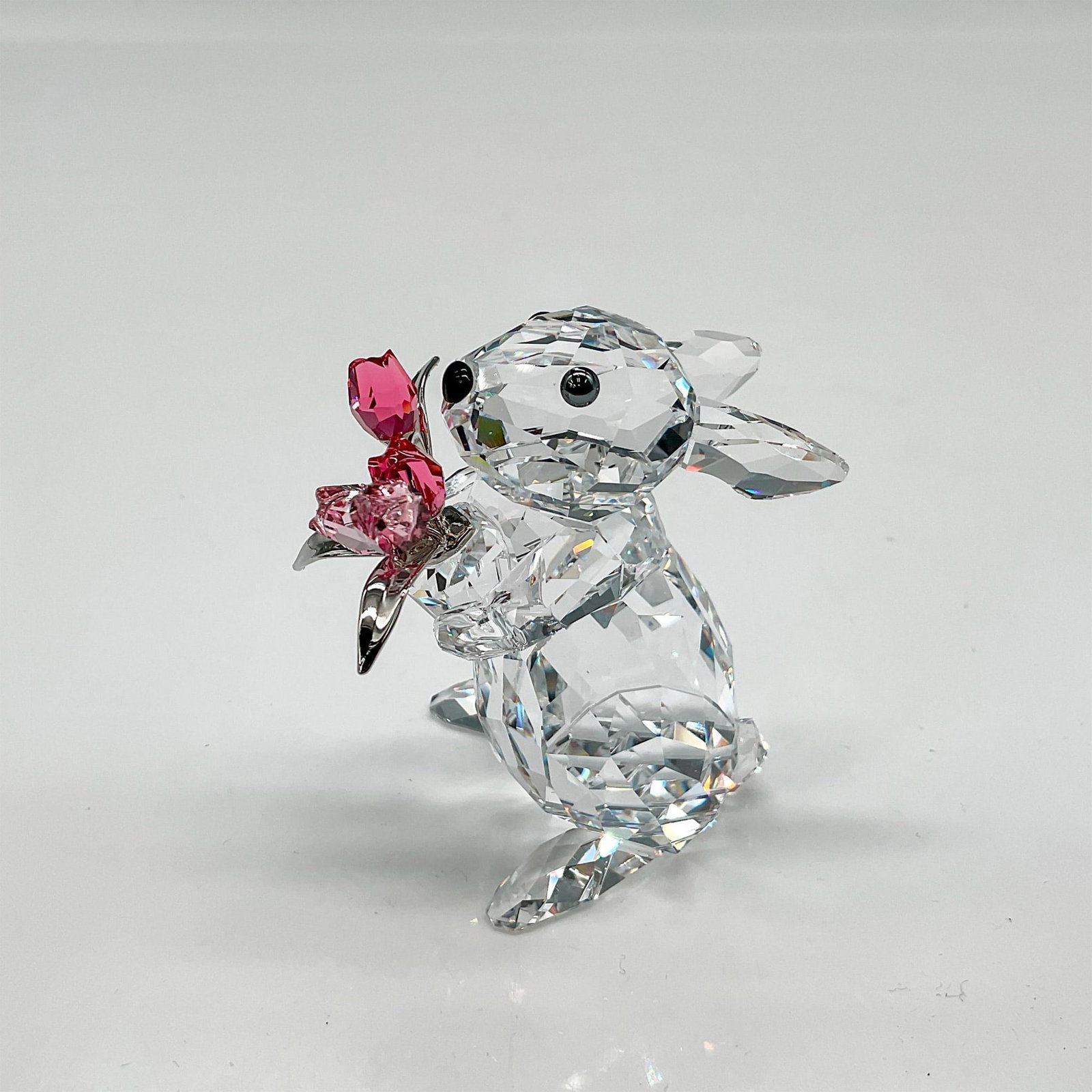 Swarovski Crystal Figurine, Rabbit with Tulips (1 of 4)