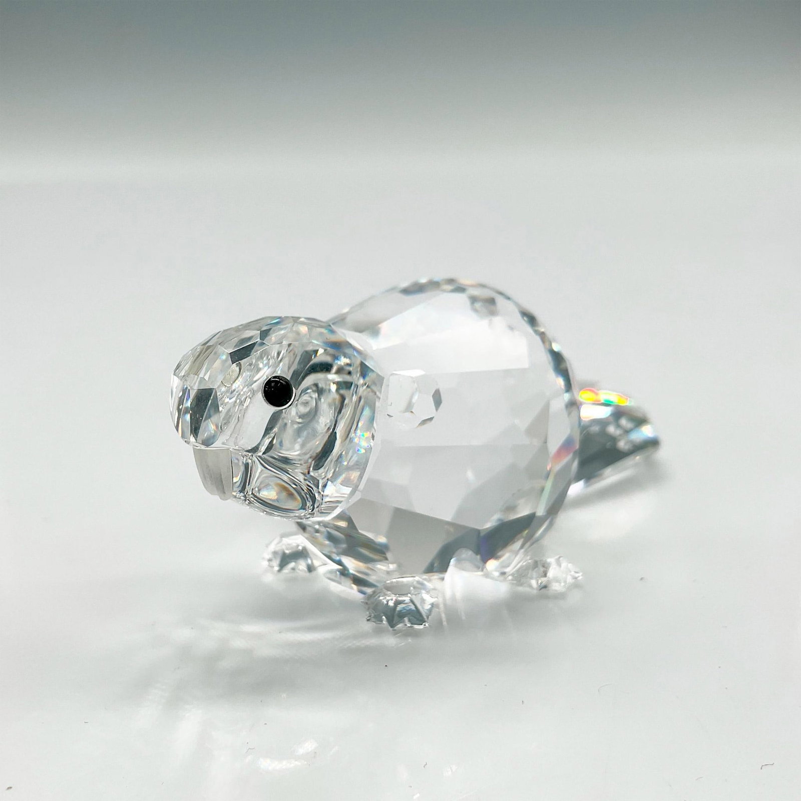 Swarovski Silver Crystal Figurine, Mother Beaver (1 of 4)