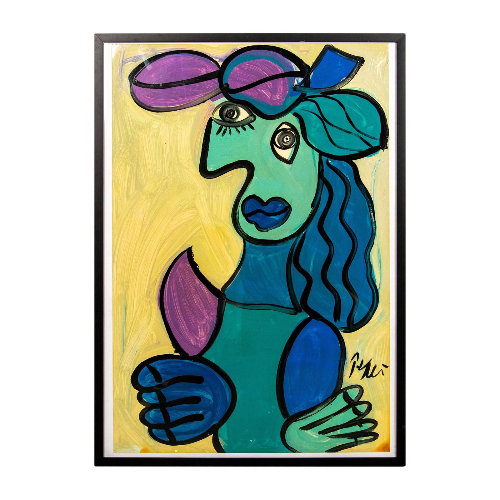 Peter Keil, Original Painting, Homage to Picasso, Signed (1 of 5)