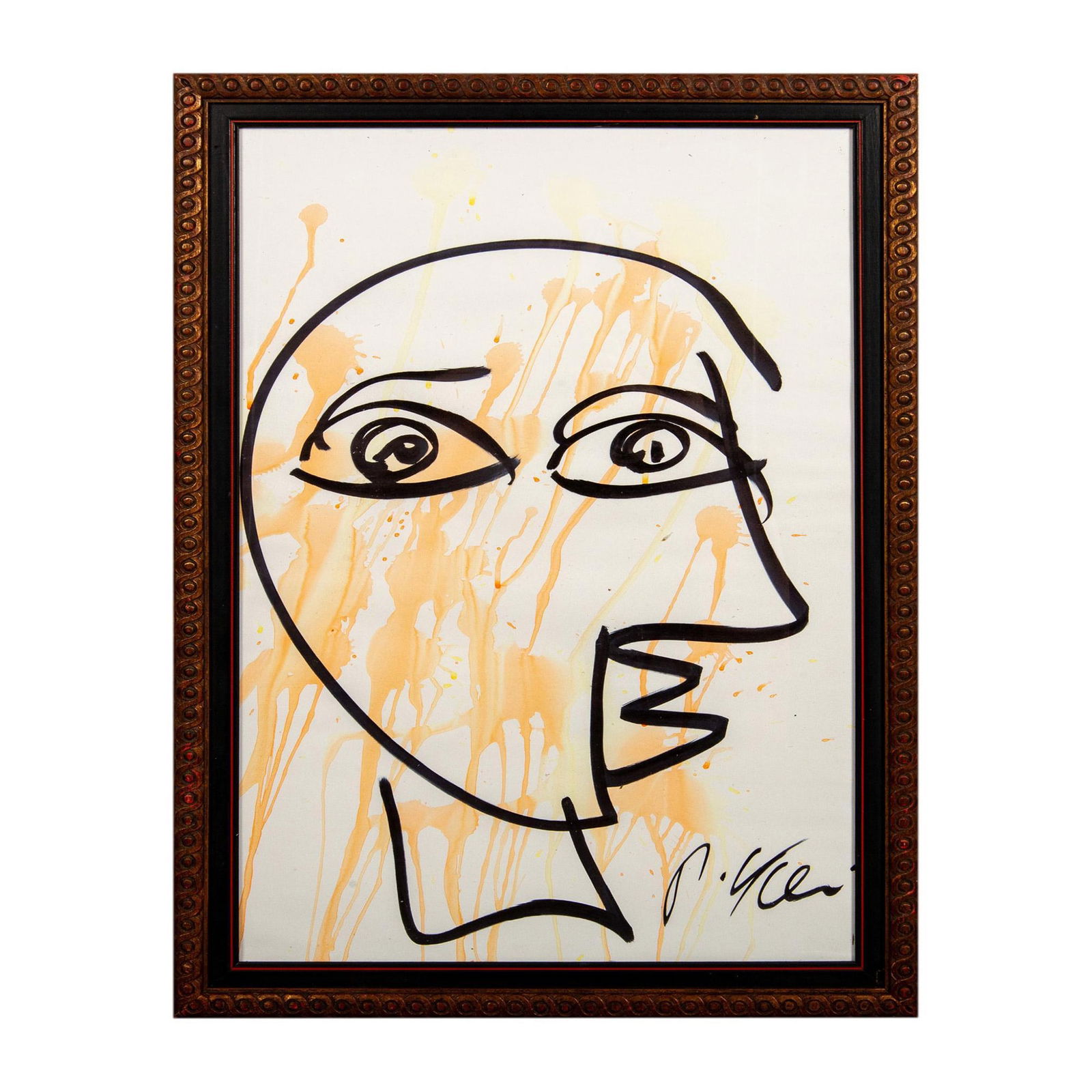 Peter Keil, Original Painting on White Board, Signed (1 of 4)