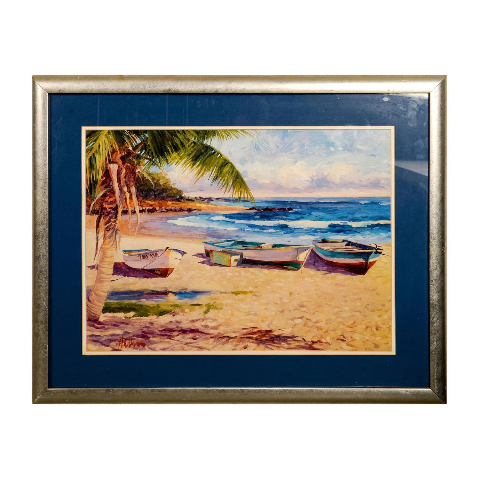 Vintage Artist Signed Framed Print (1 of 5)