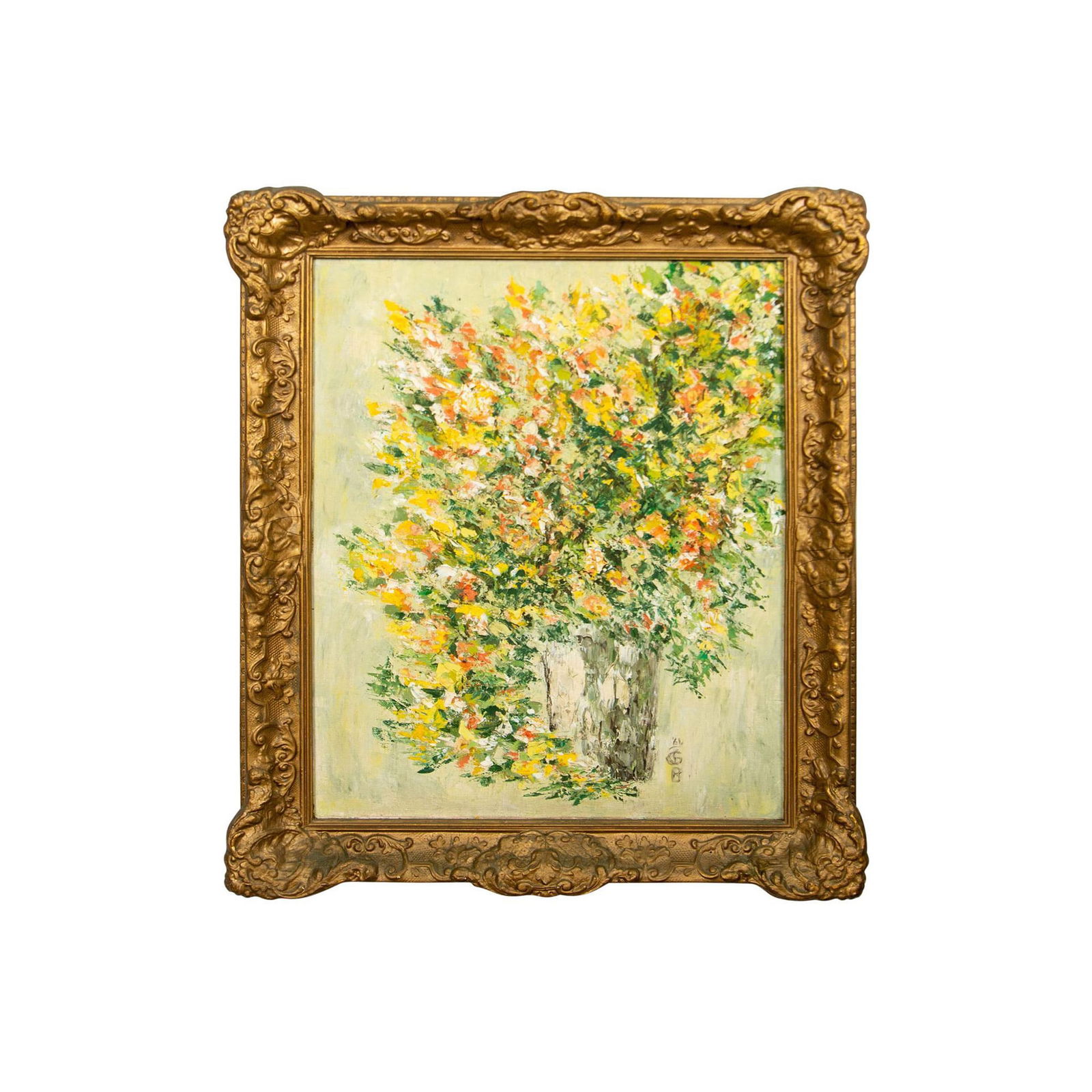 Vintage 1961 Artist Signed Oil Painting on Canvas (1 of 6)