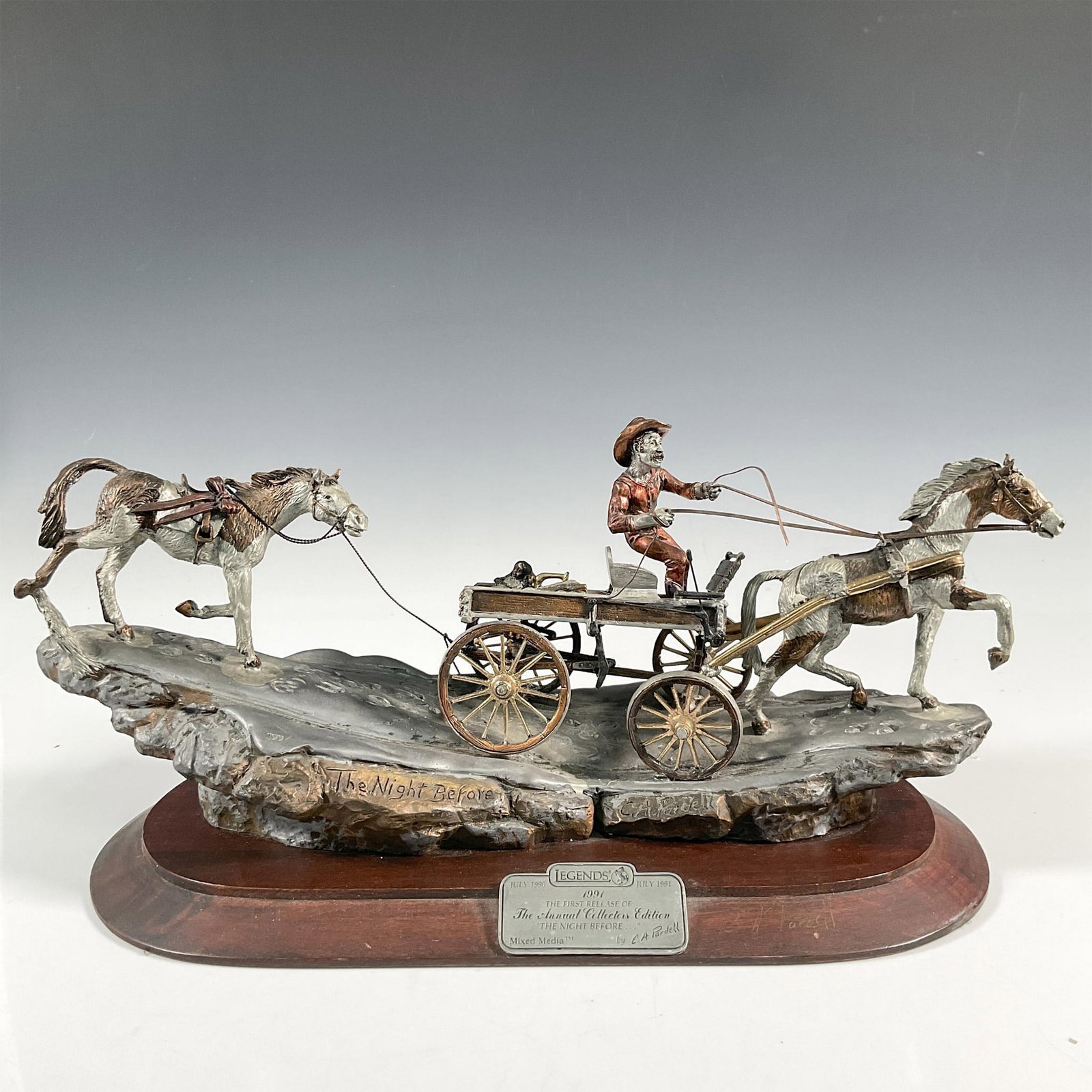 Legends Bronze Sculpture, The Night Before... (1 of 4)