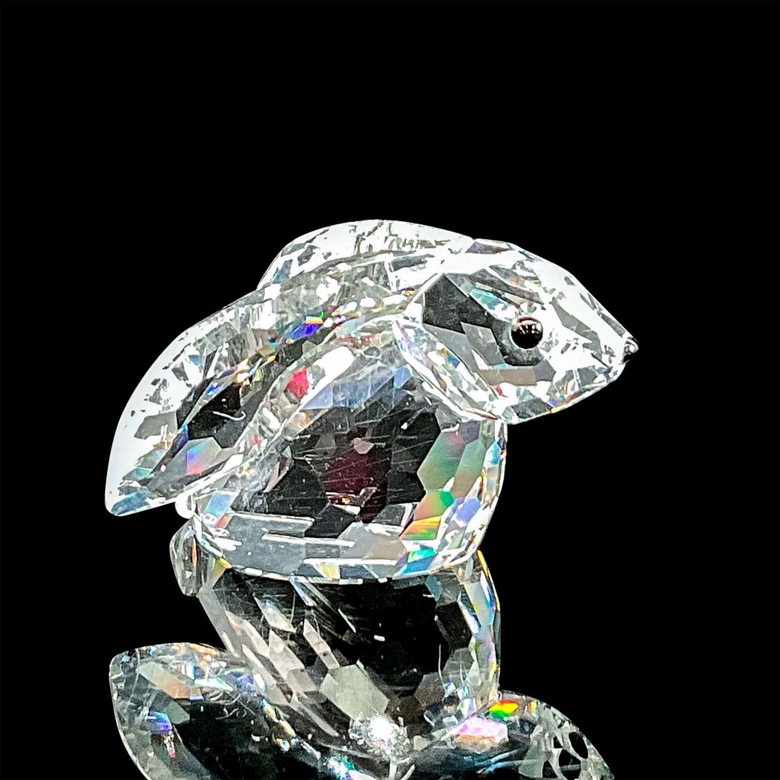 Swarovski Silver Crystal Figurine, Bunny Rabbit (1 of 4)