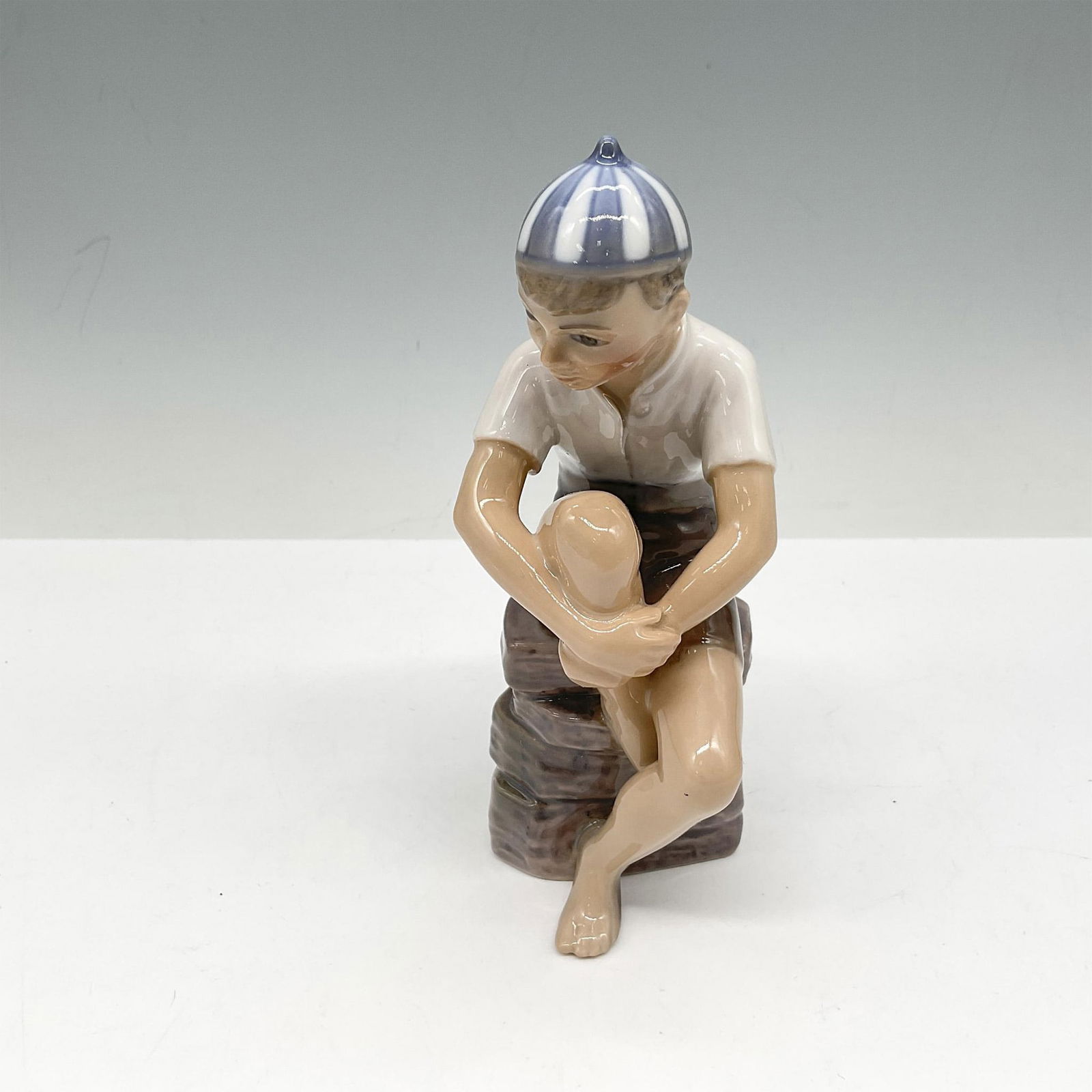 Dahl-Jensen Porcelain Figurine, Seated Boy (1 of 3)