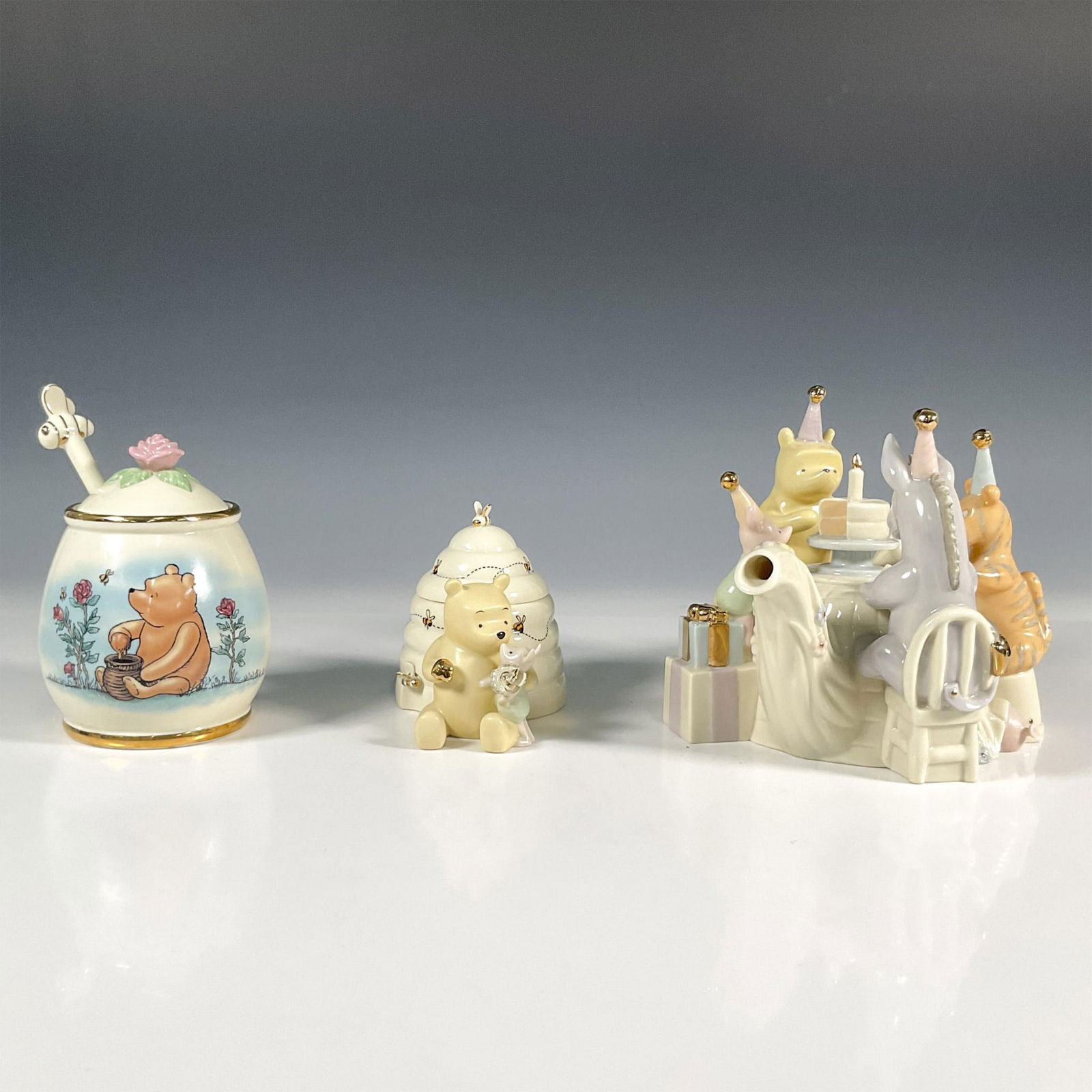 3pc Lenox Winnie the Pooh Porcelain Collectibles (1 of 10)