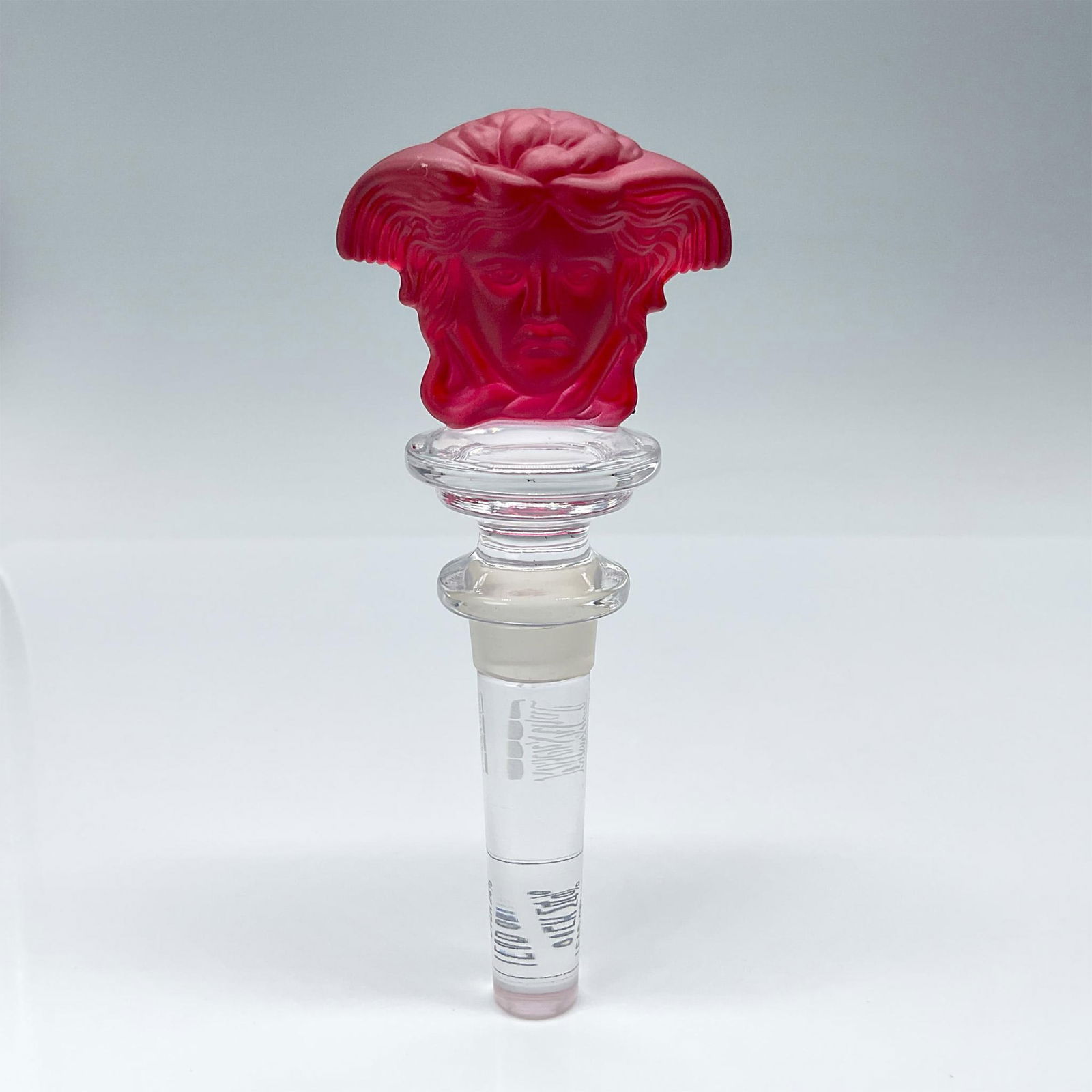Rosenthal Versace Medusa Head Bottle Stopper, Red (1 of 3)