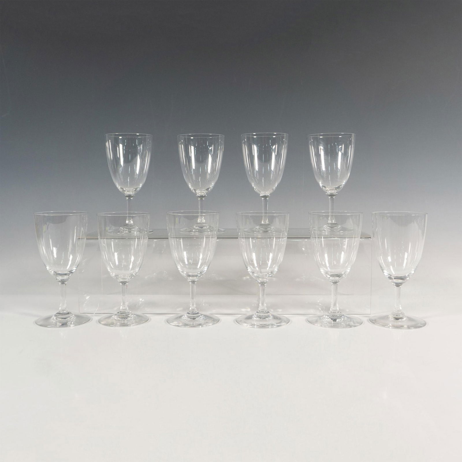10pc Baccarat Crystal Sherry Glasses (1 of 3)