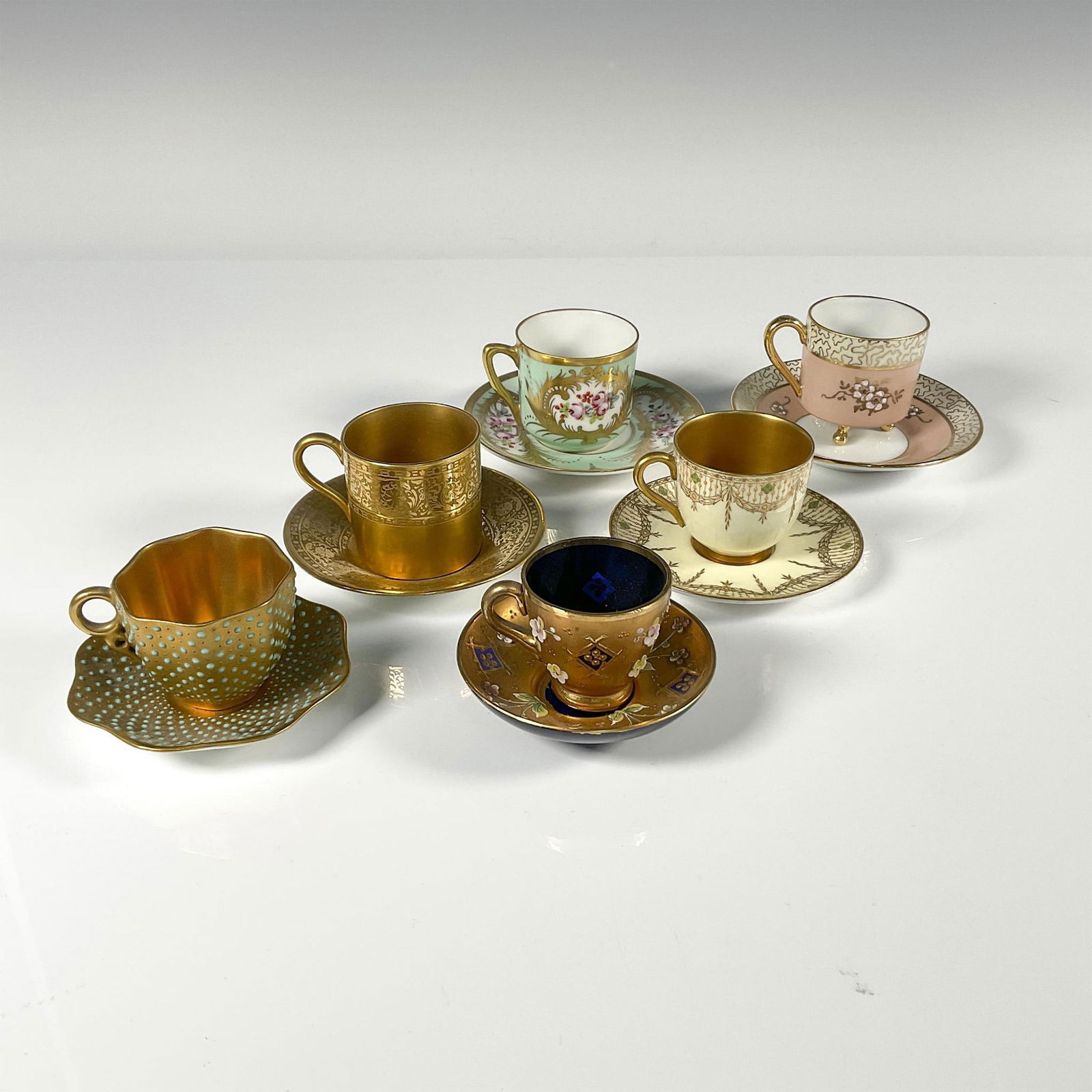 6pc European Demitasse Cup And Saucer Sets (1 of 3)
