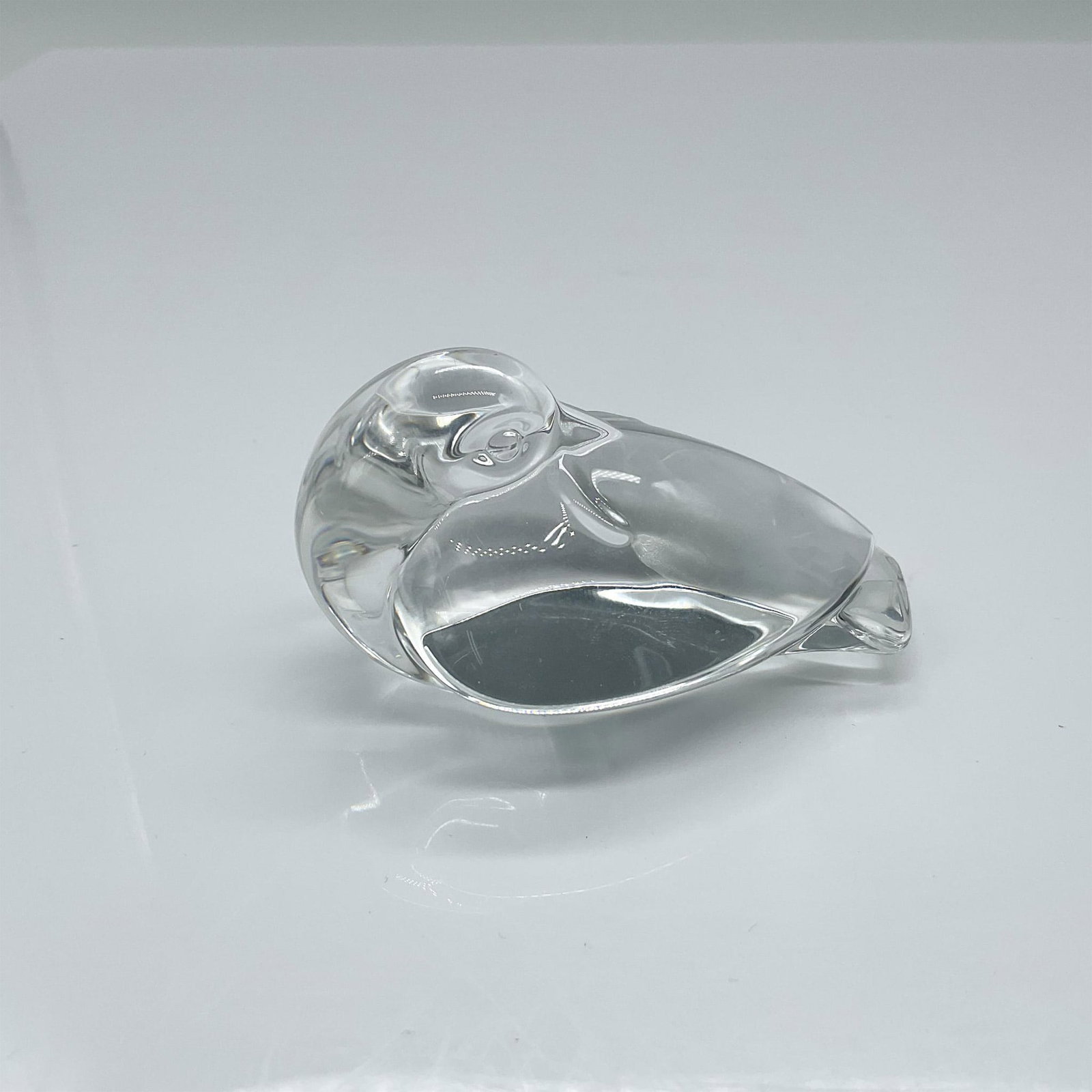 Steuben Glass Animal Hand Cooler, Dove (1 of 3)