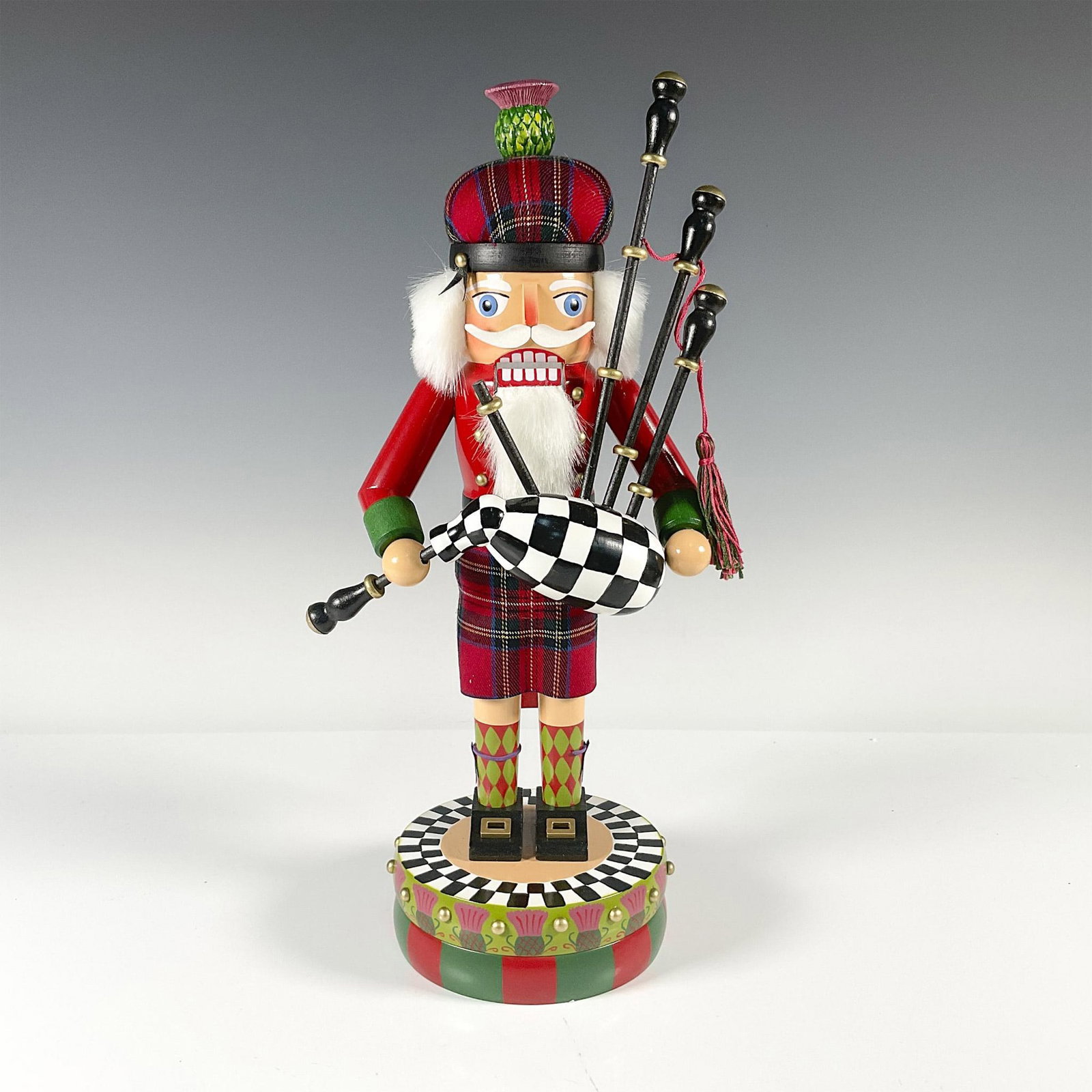 Mackenzie Childs Wood Nutcracker, The Bagpiper (1 of 3)